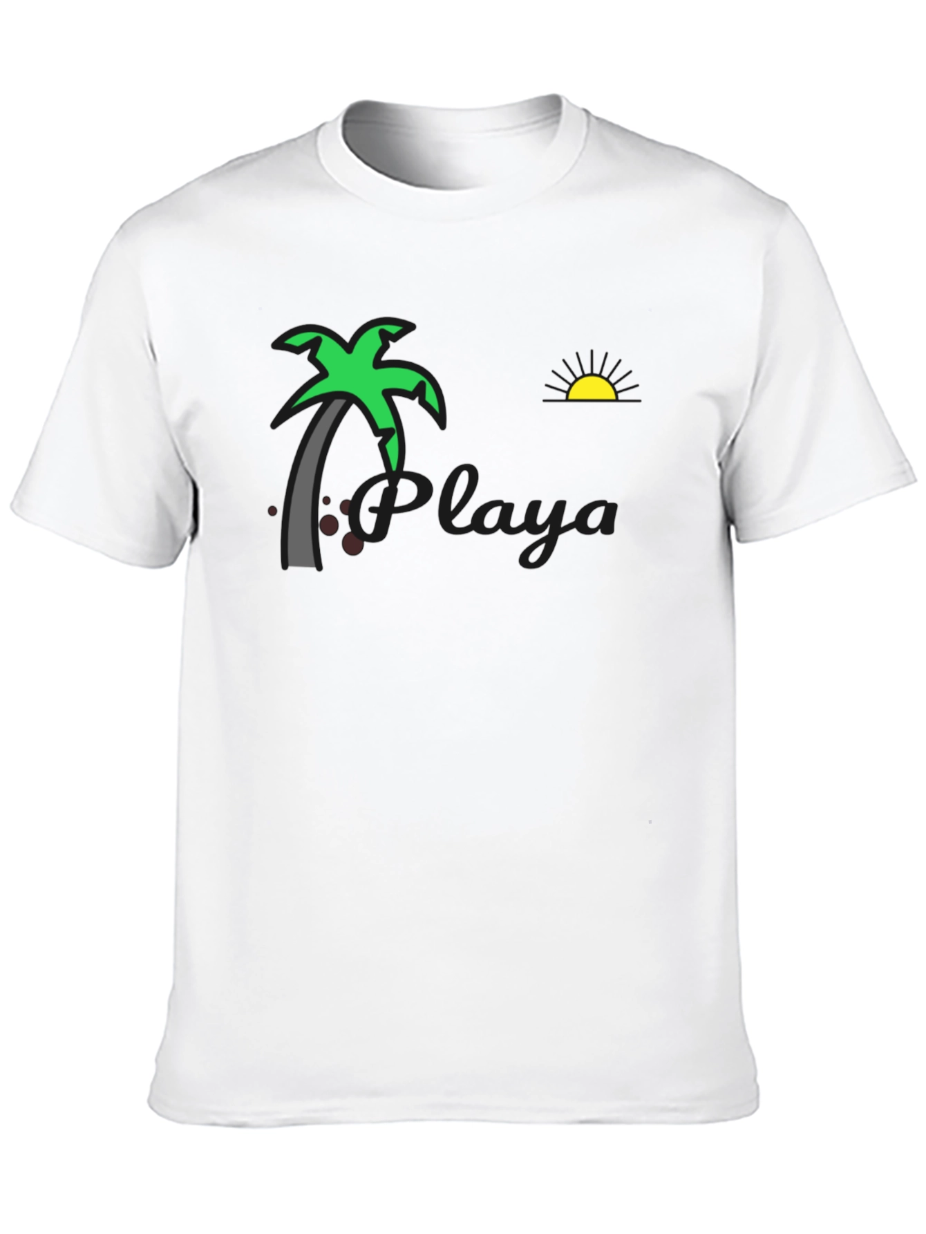 Black Playa Beach Graphic T-Shirt - Tropical Vacation Vibes view 10