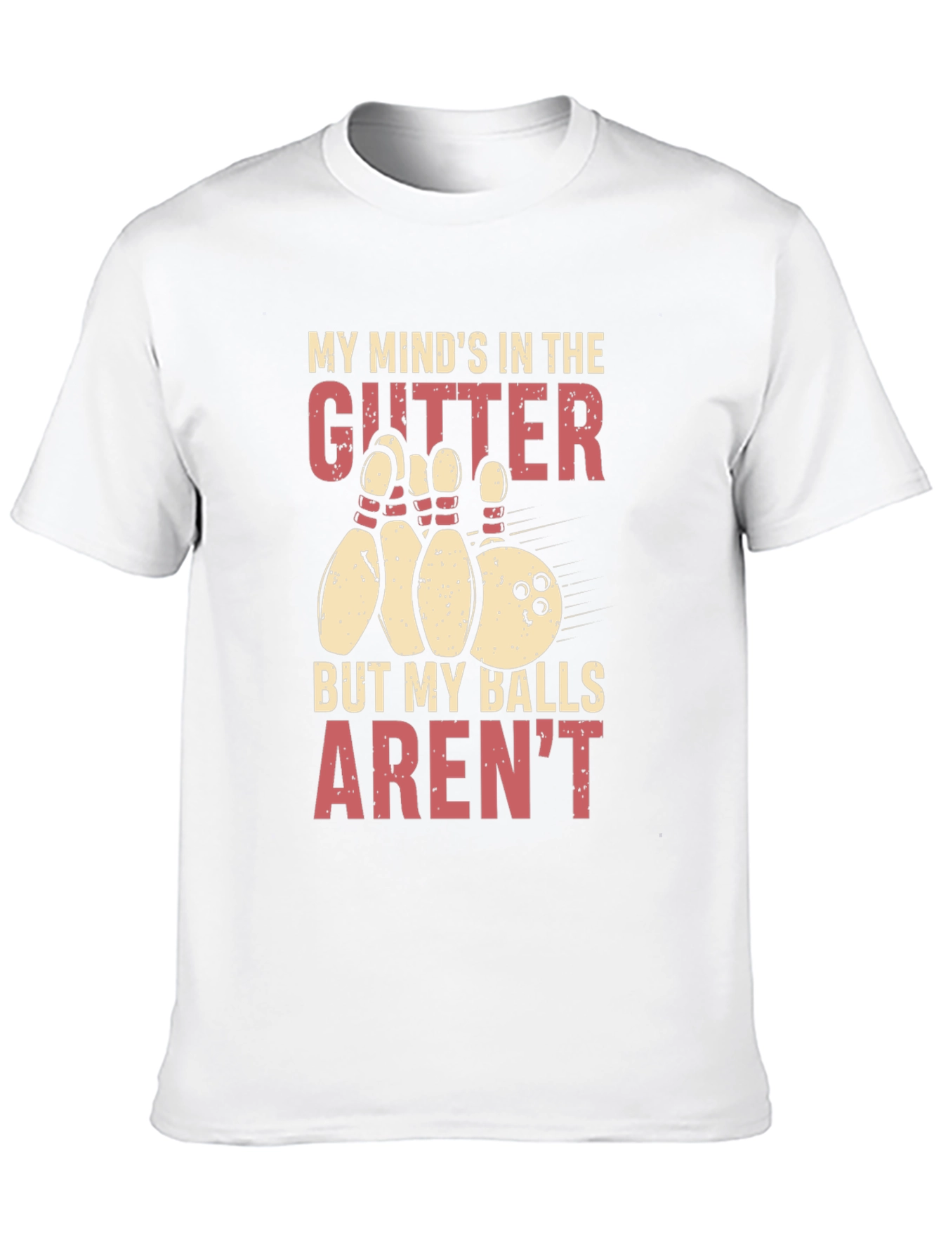 Black Funny Bowling Graphic T-Shirt view 10