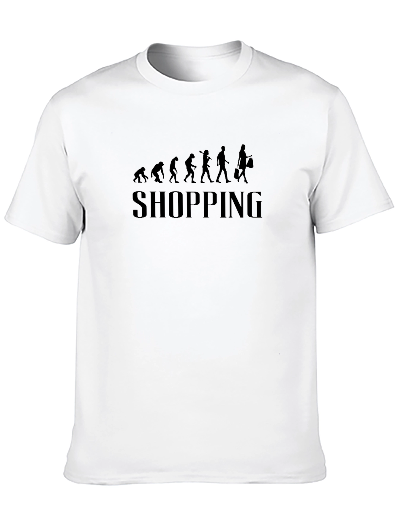 Black Evolution of Shopping Black Graphic Tee view 10