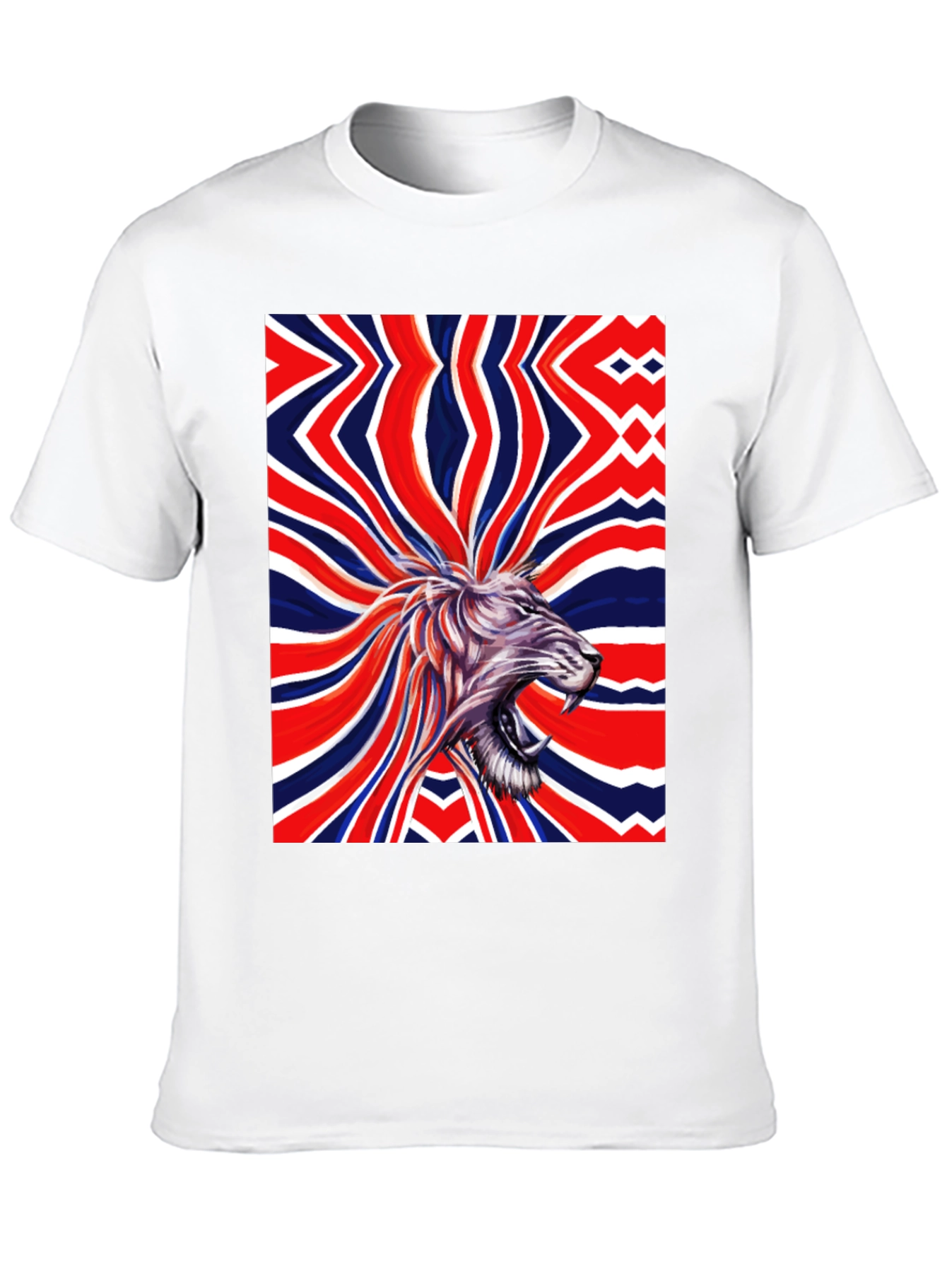 Black Lion Union Jack Graphic Tee view 10