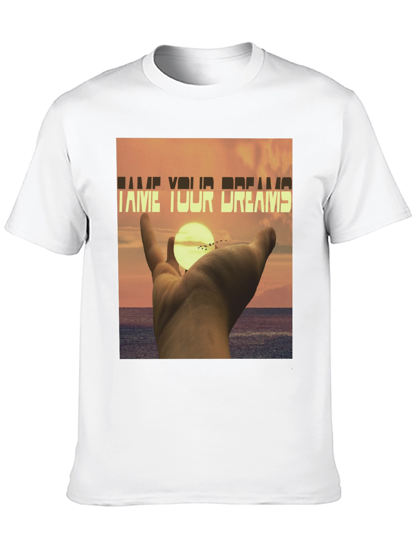 Black Tame Your Dreams Graphic T-Shirt - Unisex Fit view 10