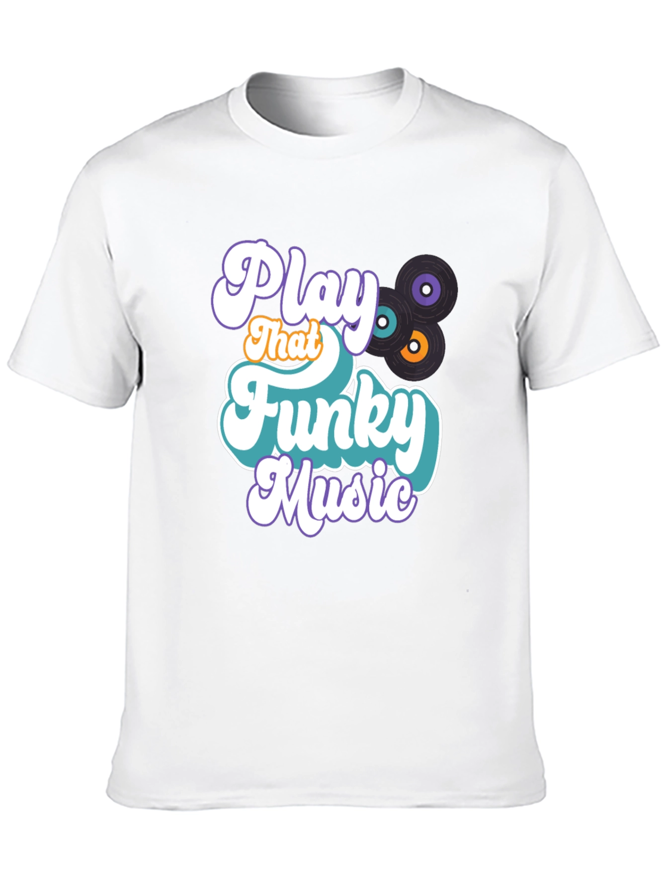 Black Play That Funky Music Graphic Tee view 10
