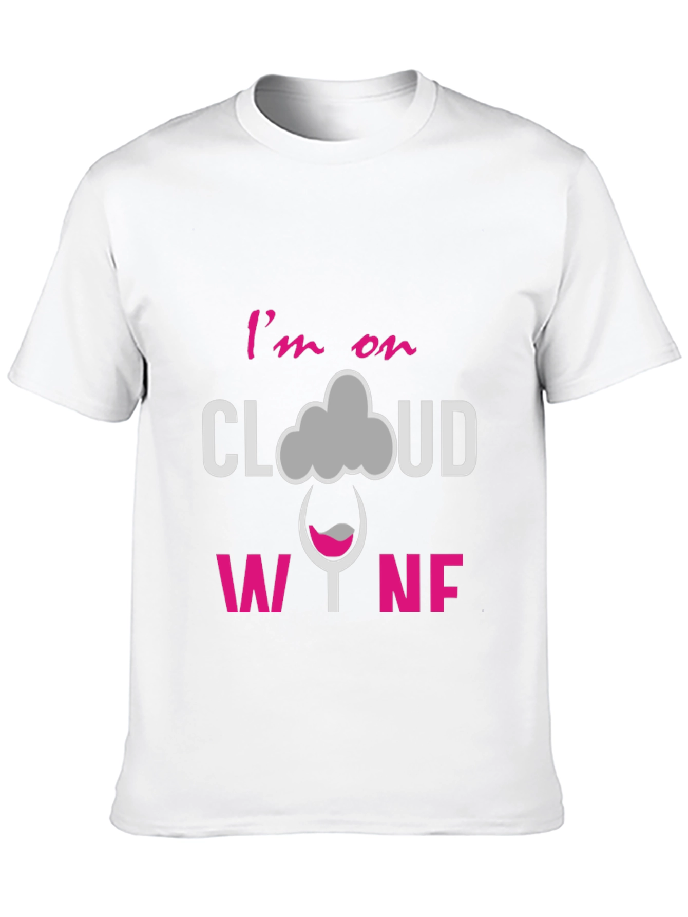 Black I'm on Cloud Wine Graphic T-Shirt view 10