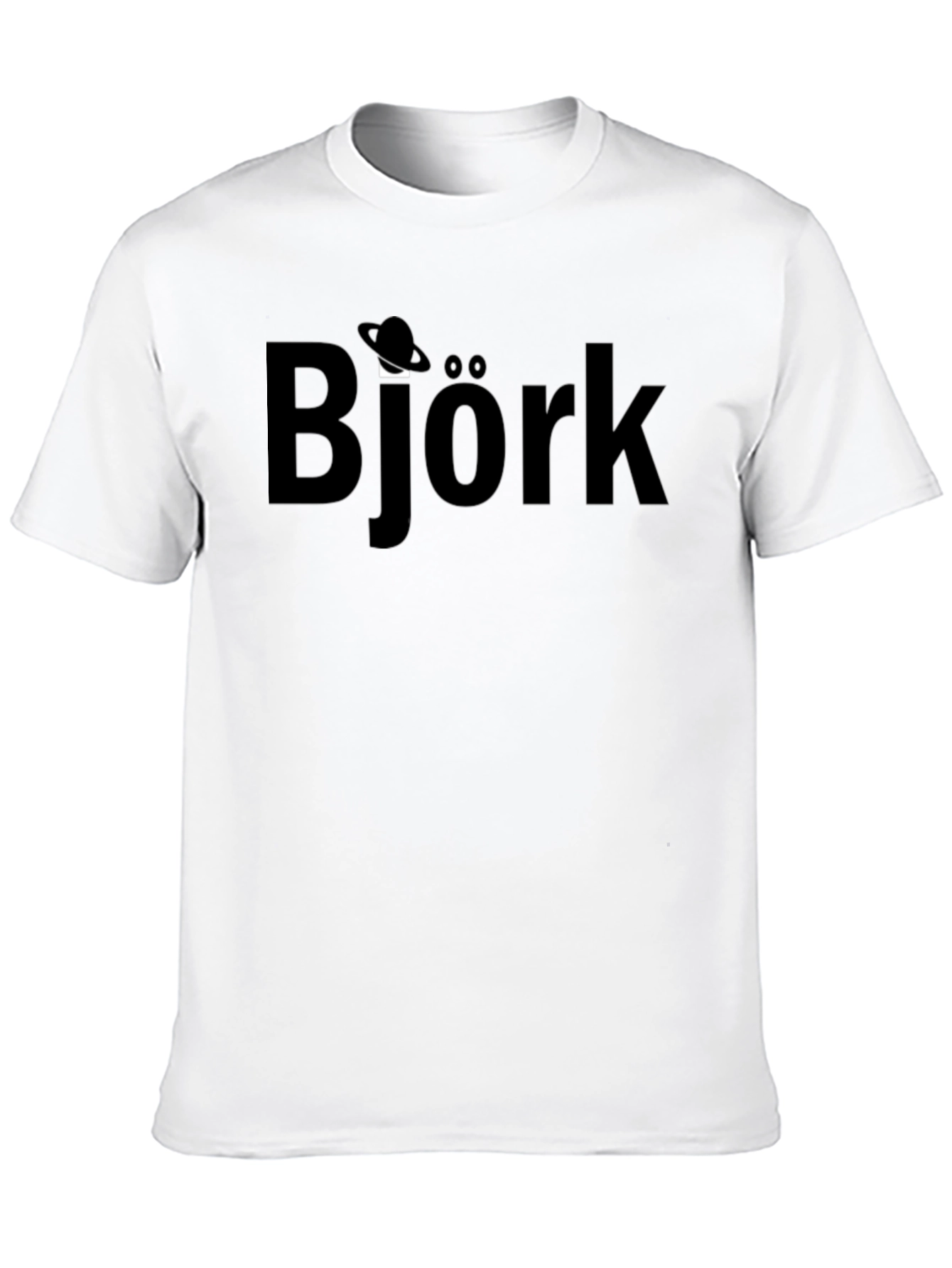 Black Bjork Graphic T-Shirt - Black Cotton Blend view 10