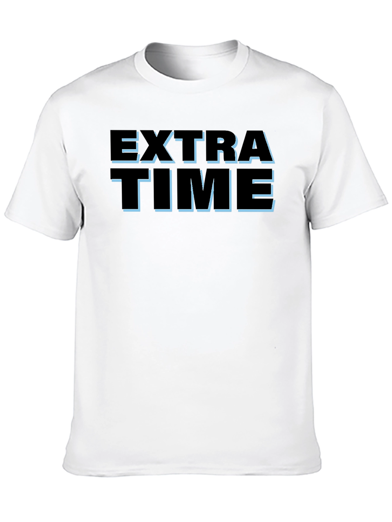 Black Extra Time Graphic T-Shirt - Black Casual Tee view 10