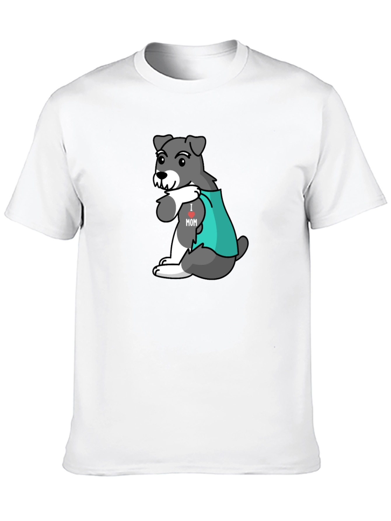 Dog 'I heart Mom' Graphic Tee - Black - 10