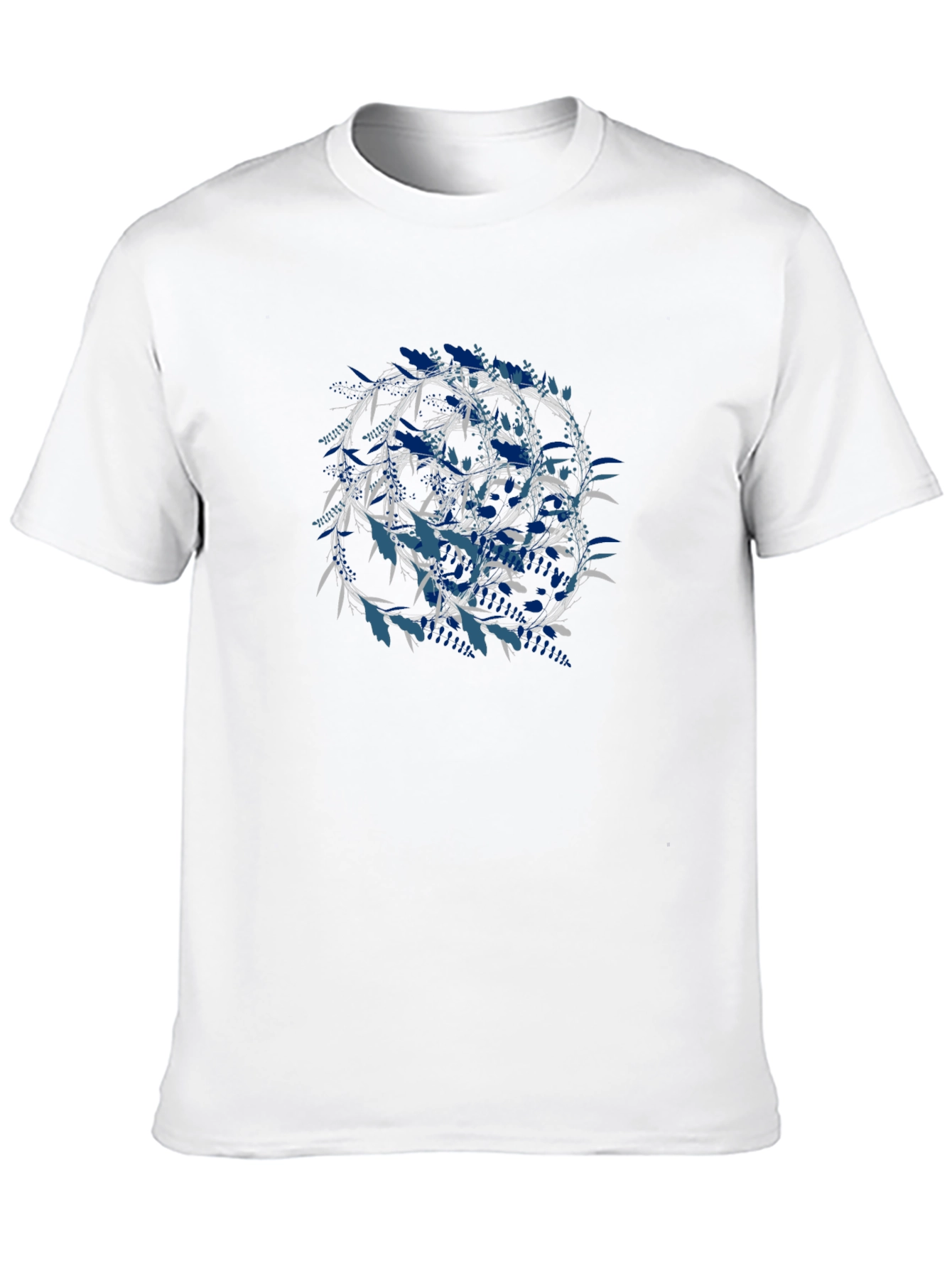 Black Geometric Circle Graphic Print Black T-Shirt view 10