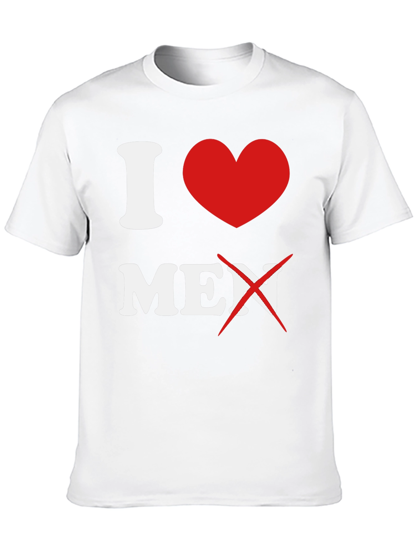 Black I Heart No Men Graphic T-Shirt view 10