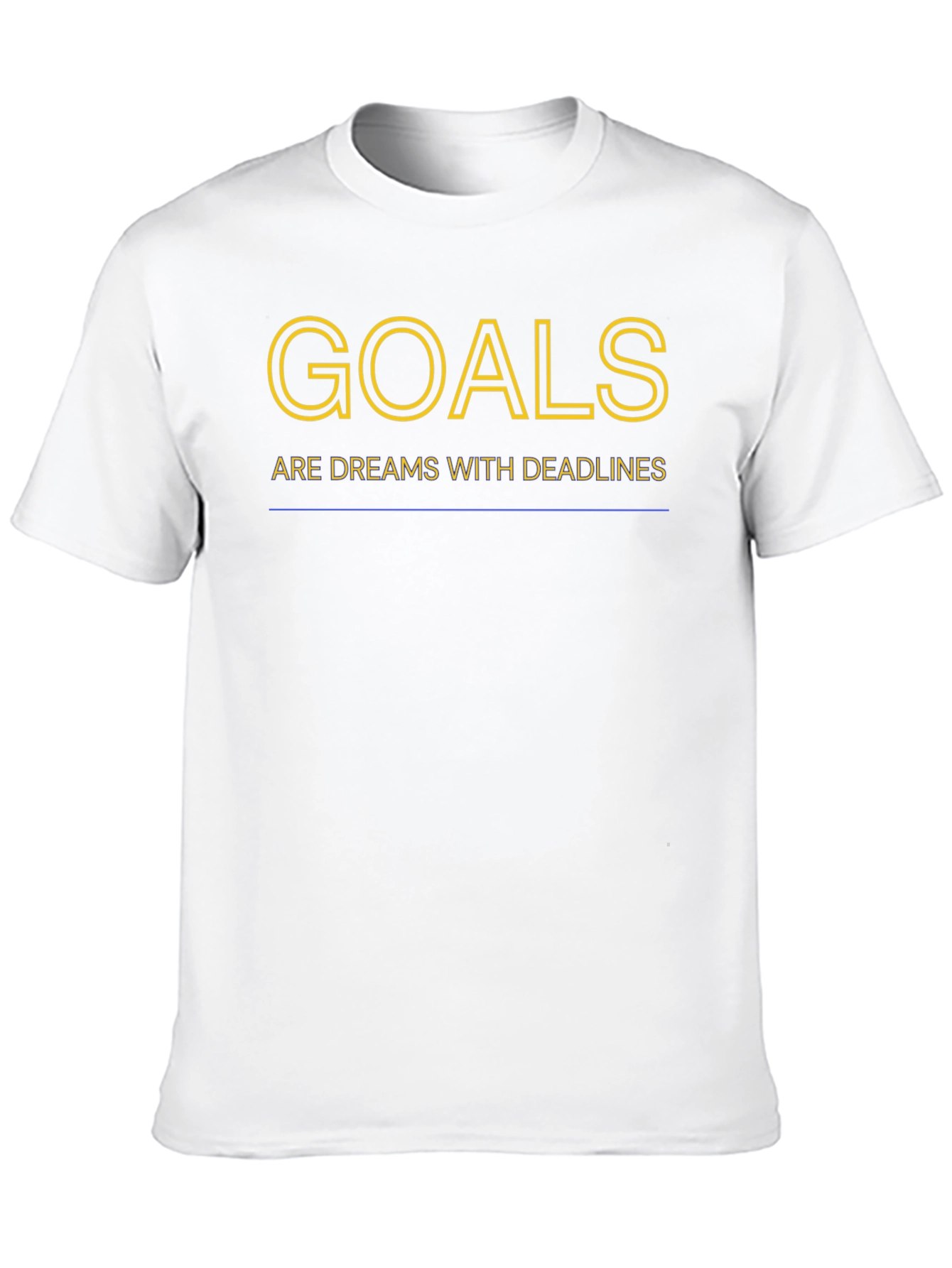 Black Goals Dreams with Deadlines Black T-Shirt view 10