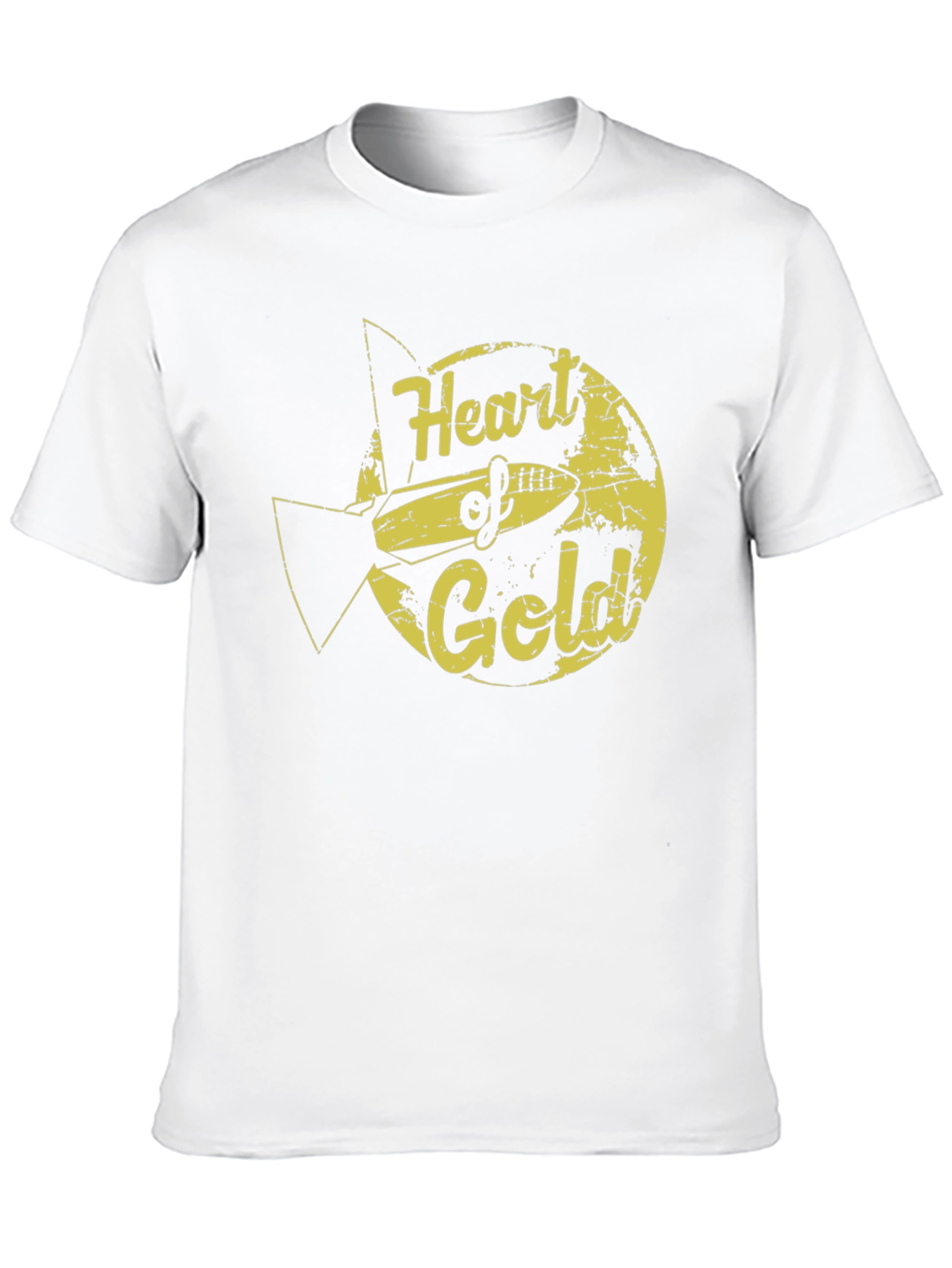 Black Heart of Gold Graphic Tee - Retro Sci-Fi Style view 10