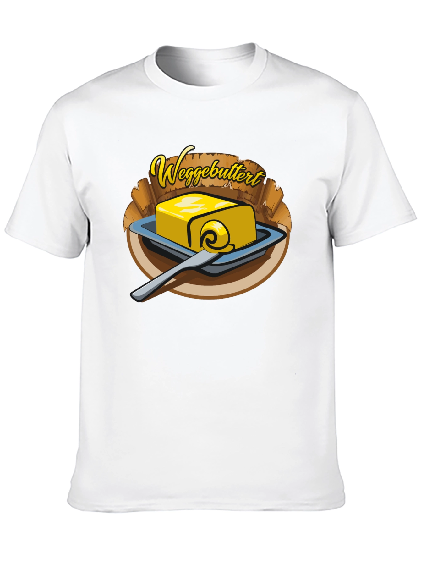 Black Weggebuttert T-Shirt - Butter Design Tee view 10