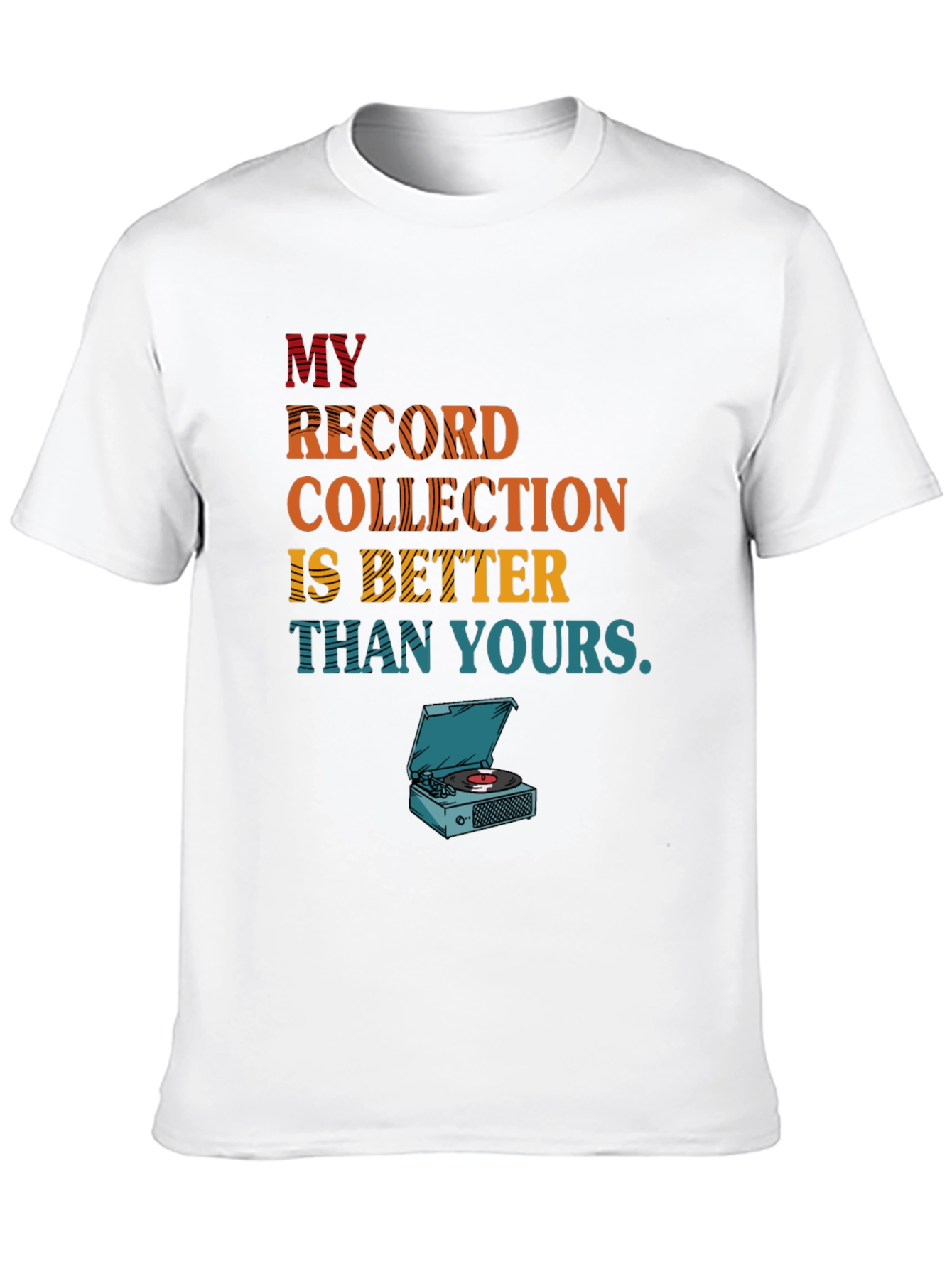 Black My Record Collection Graphic Tee view 10