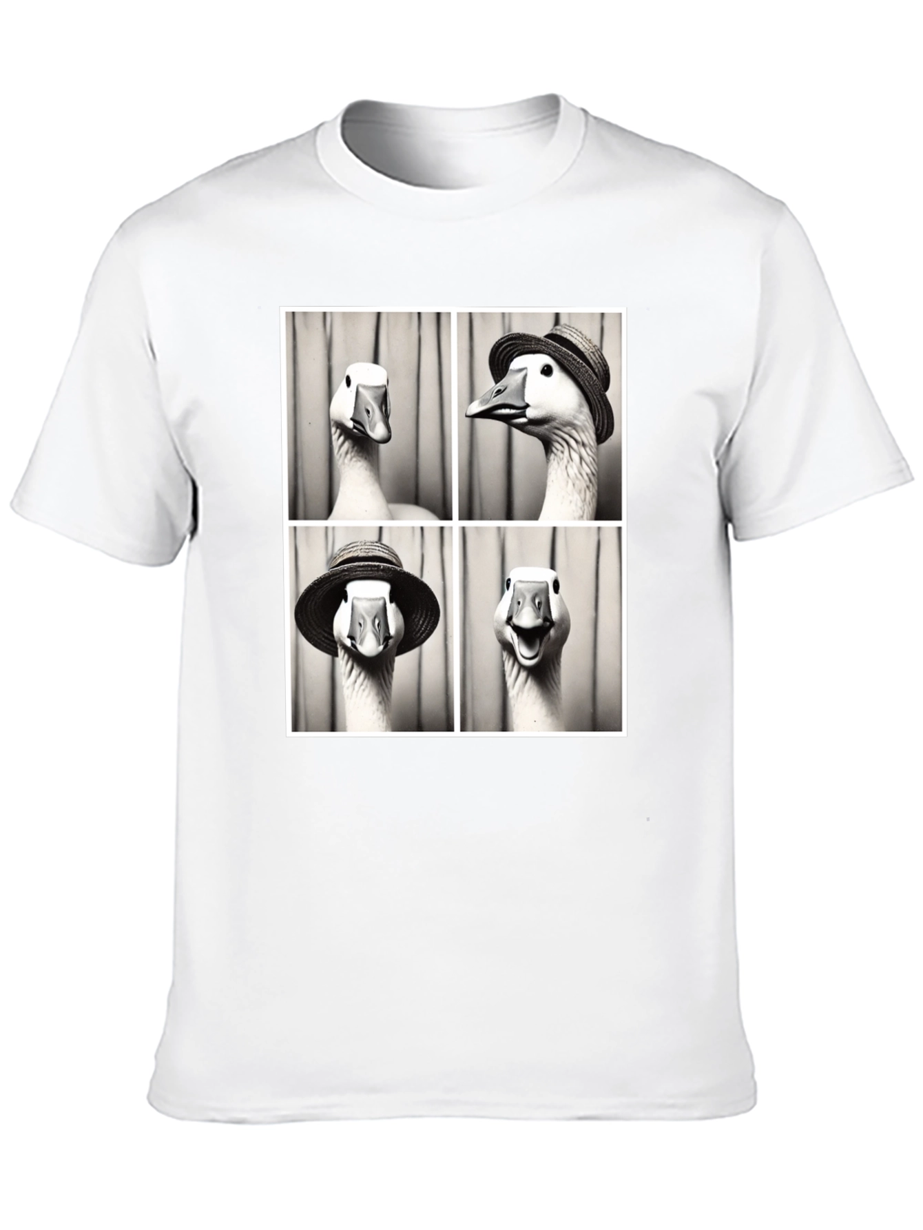 Goose Photo Booth Black T-Shirt - 10