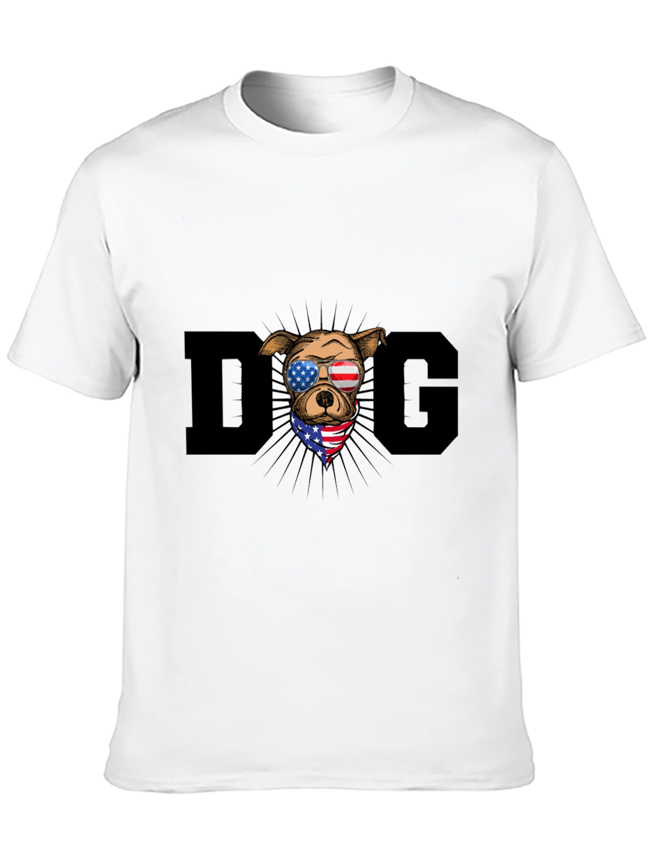 Black Patriotic Dog T-Shirt view 10