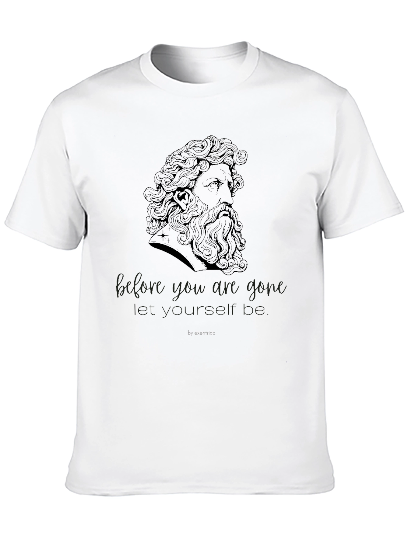 Black Philosophical Statement Graphic T-Shirt view 10