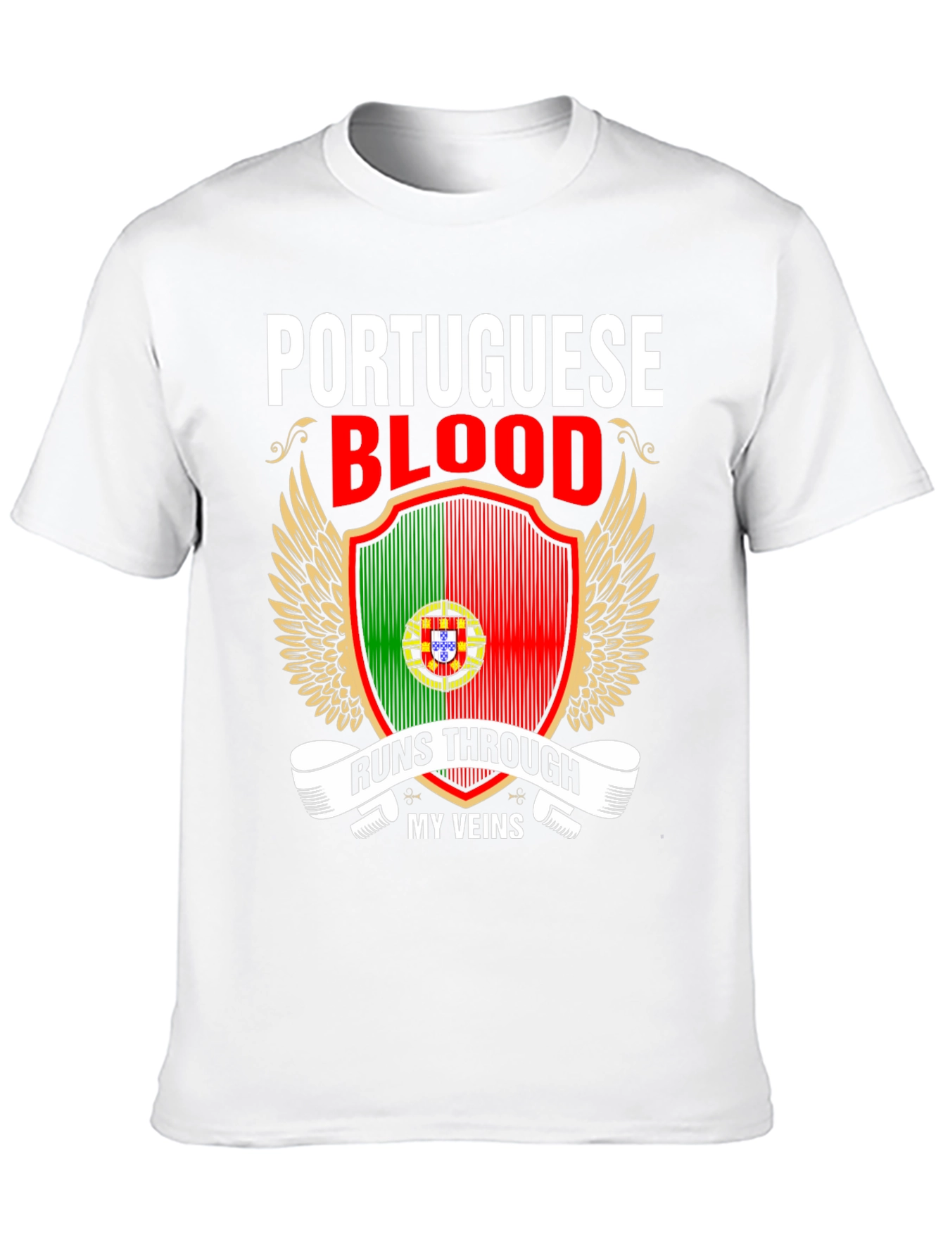 Portuguese Blood Runs Through My Veins Graphic Tee - 10
