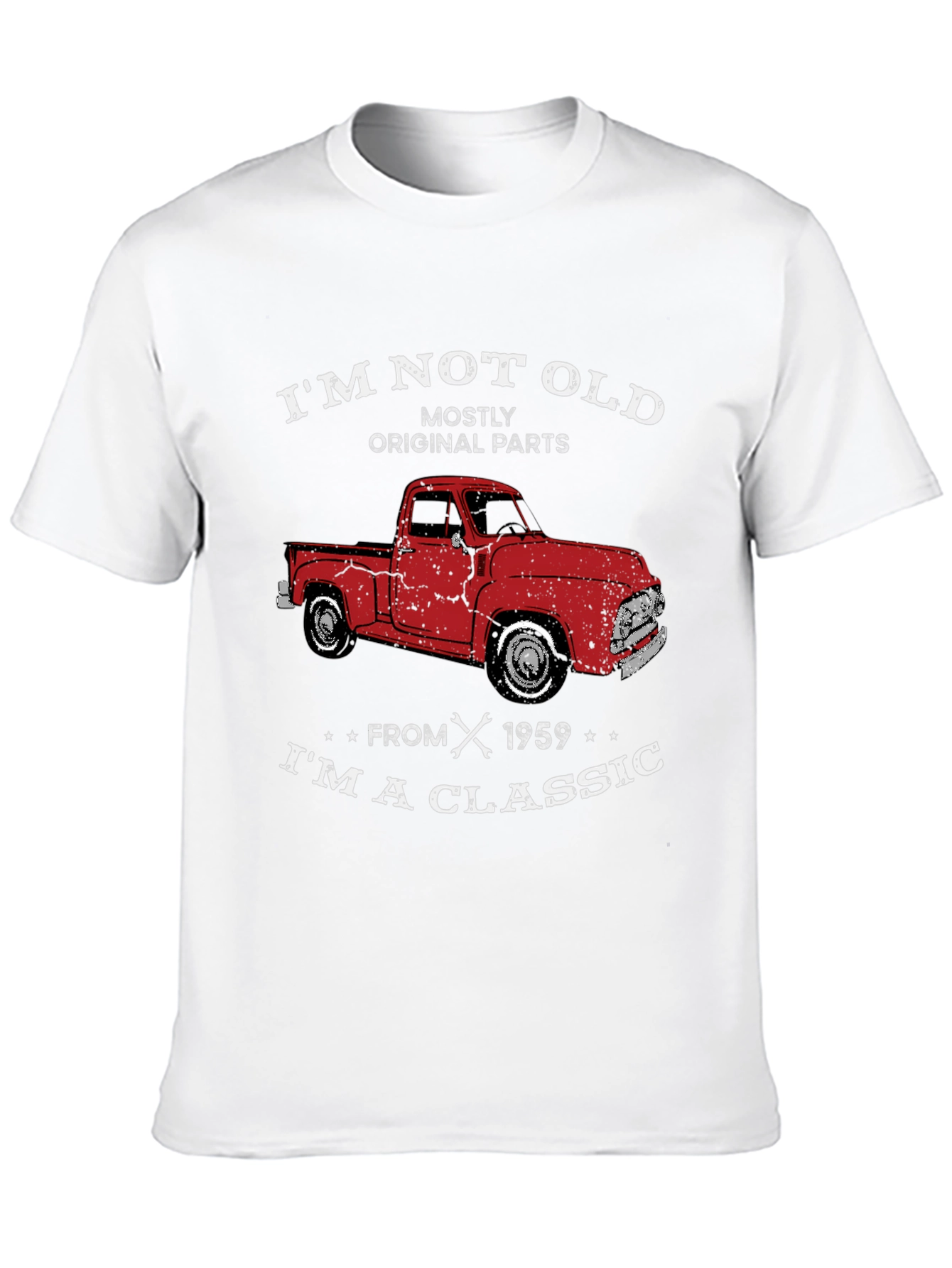 Black I'm Not Old Classic Truck Graphic Tee view 10