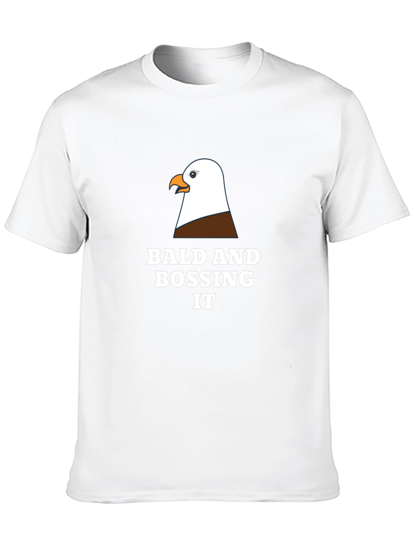 Black Bald Eagle Boss T-Shirt - Funny Graphic Tee view 10