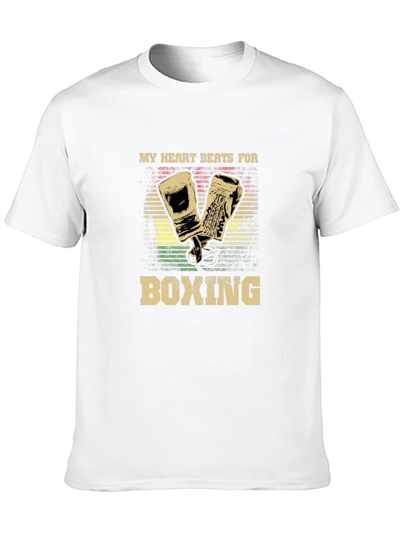 Black My Heart Beats For Boxing Graphic Tee view 10