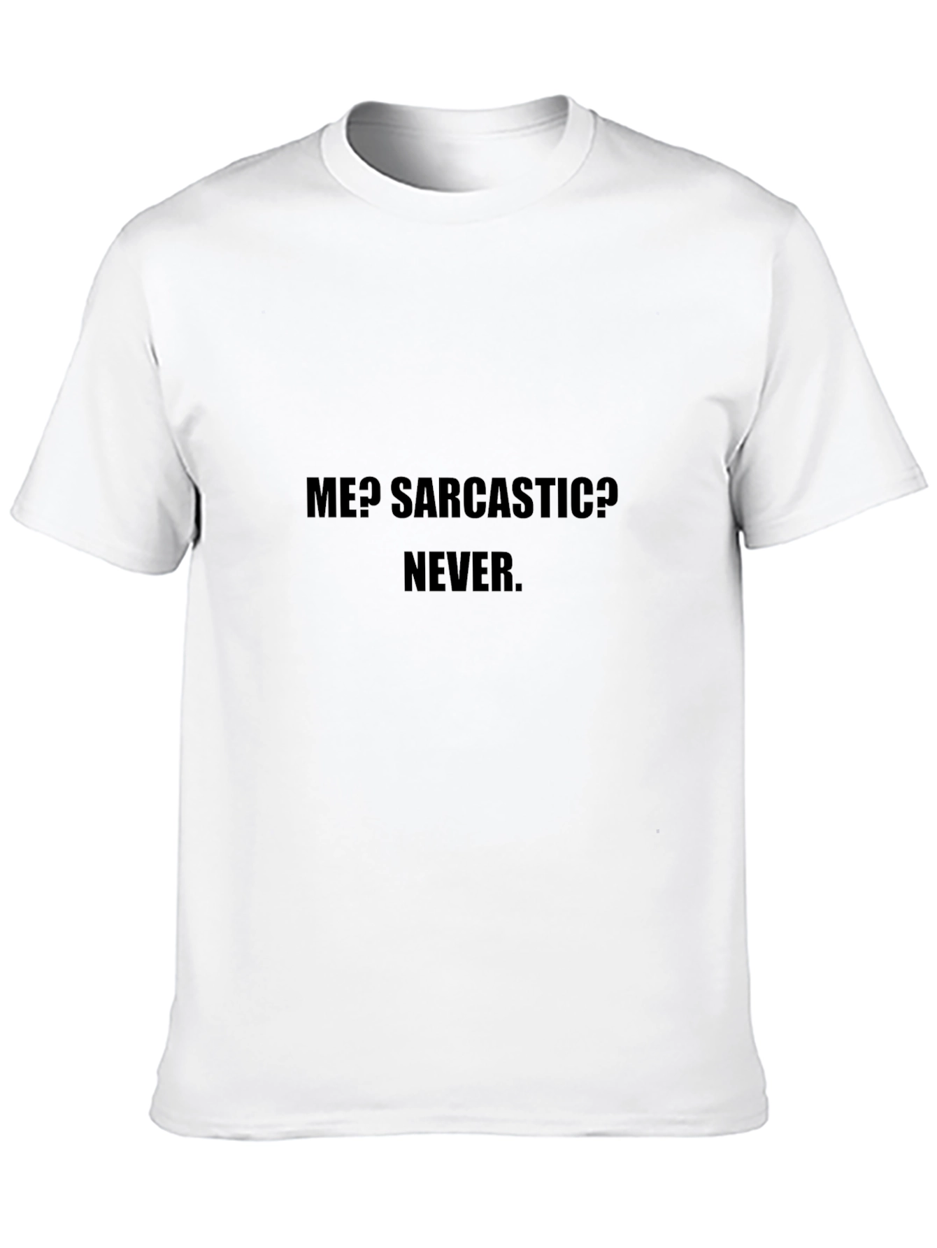 Black Sarcastic Never Black Cotton T-Shirt view 10