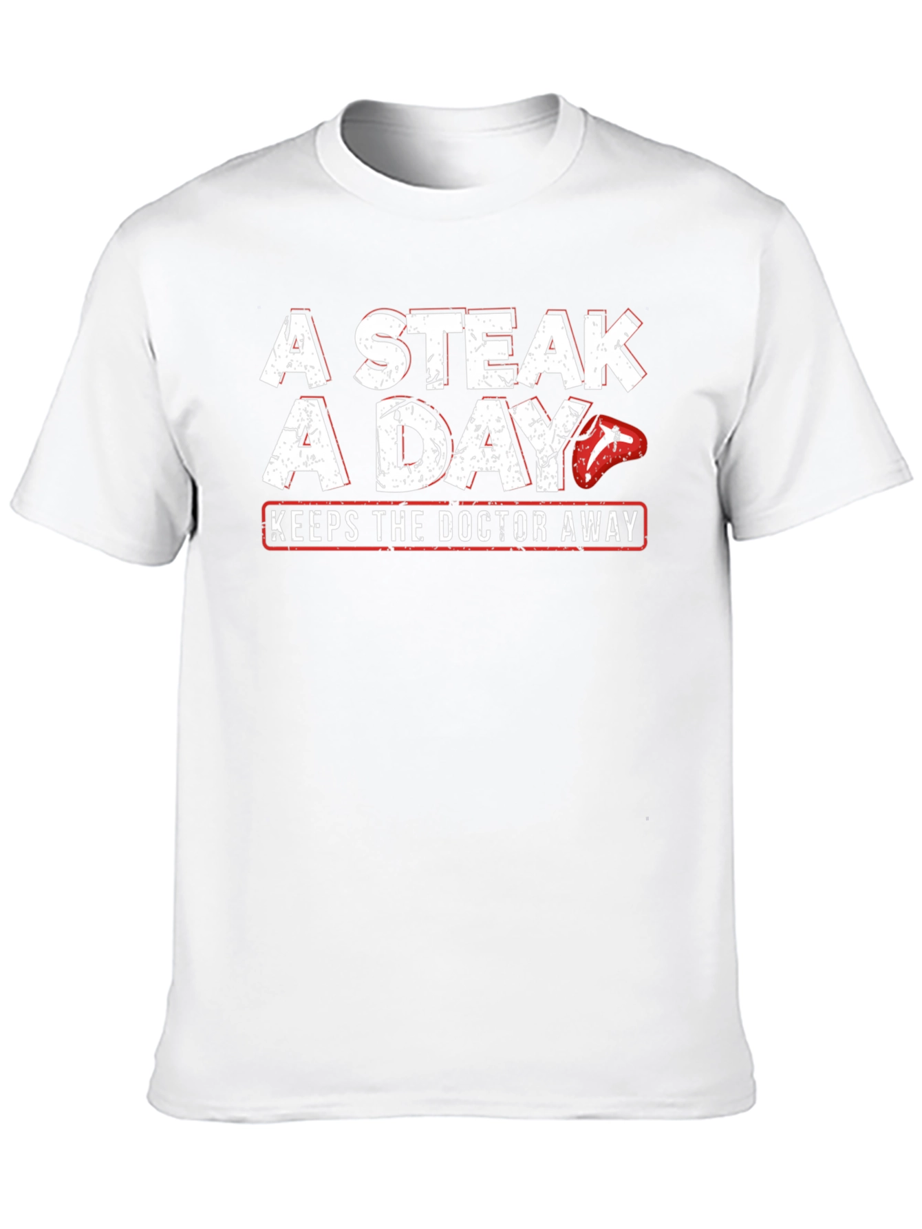 Black A Steak a Day T-Shirt - Funny Meat Lover Tee view 10