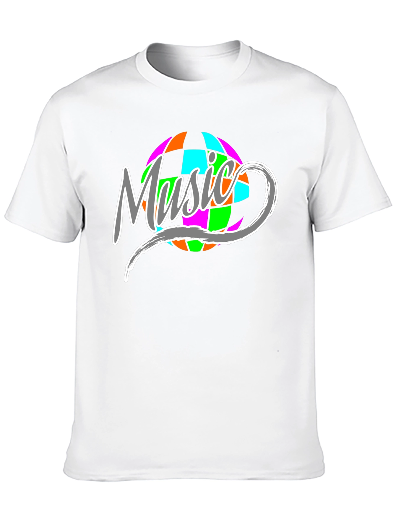Black Music Disco Ball Graphic T-Shirt view 10