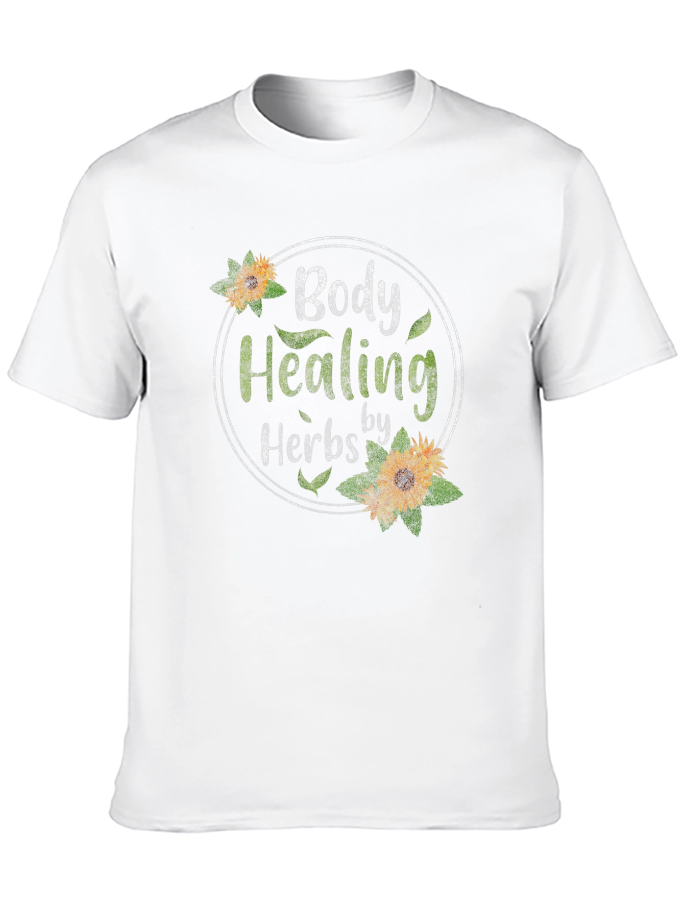 Black Body Healing Herbs Graphic T-Shirt - Black view 10