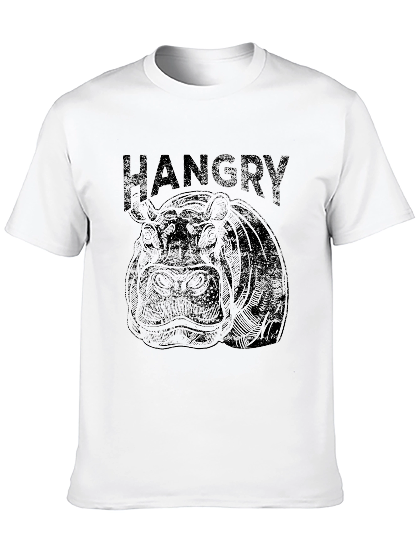 Black Hangry Graphic Tee - Black Cotton Blend view 10