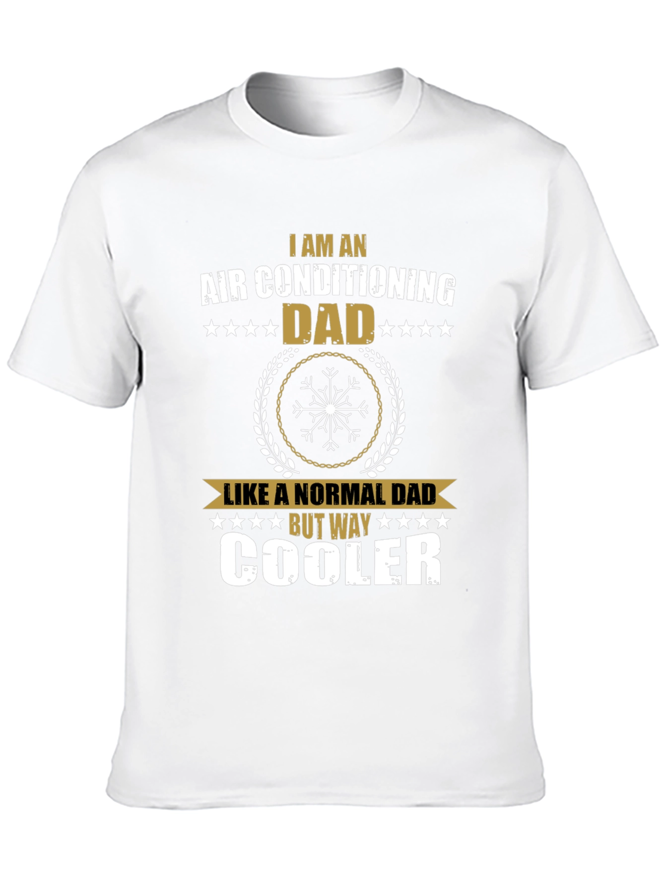 Black Air Conditioning Dad T-Shirt - Way Cooler view 10
