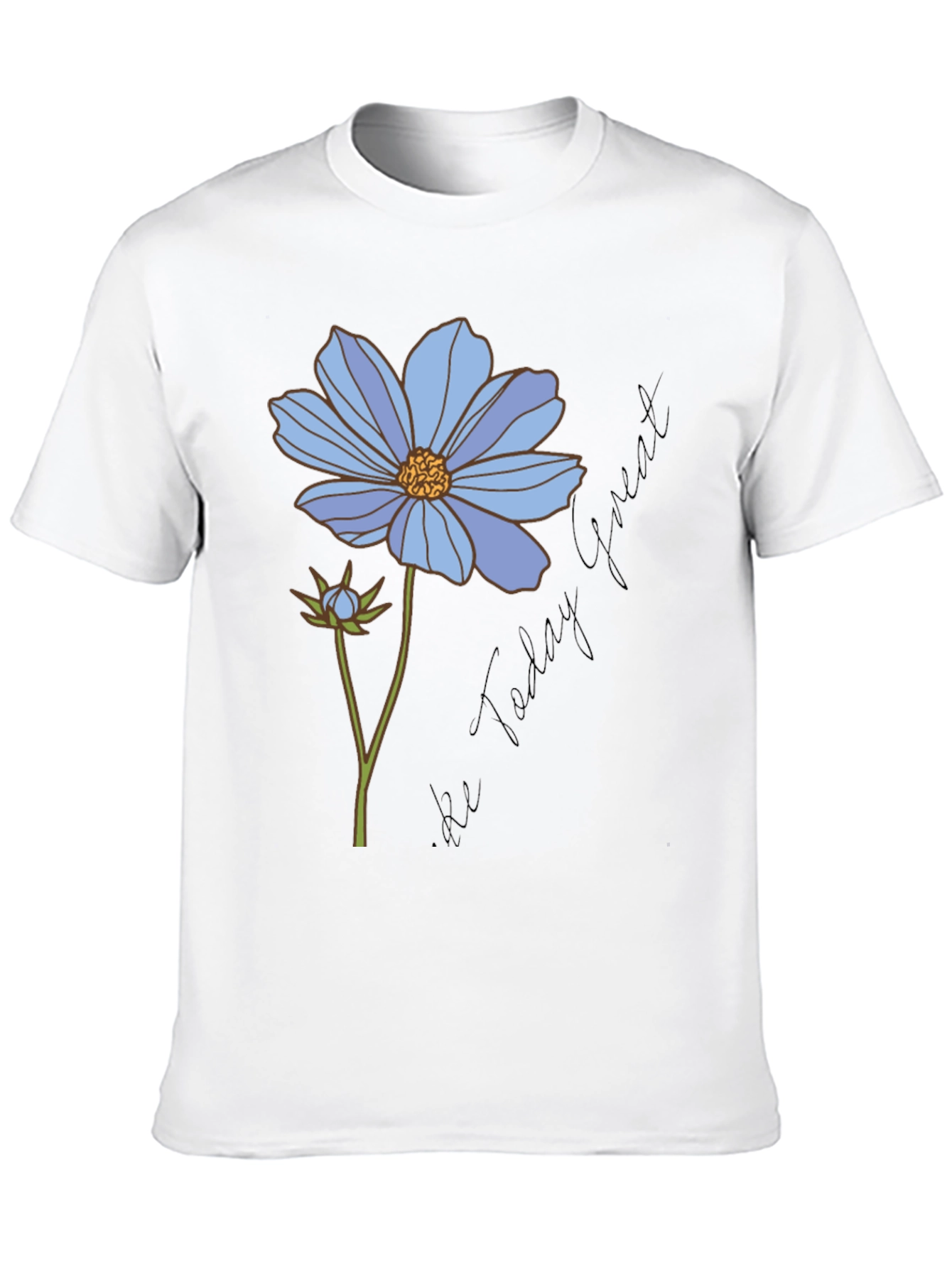 Black Floral Graphic T-Shirt - Be Today Great view 10