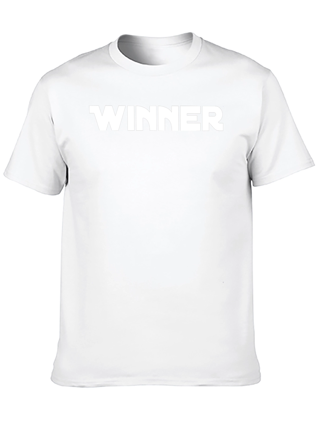 Black Winner Black Cotton T-Shirt - Bold Statement Tee view 10