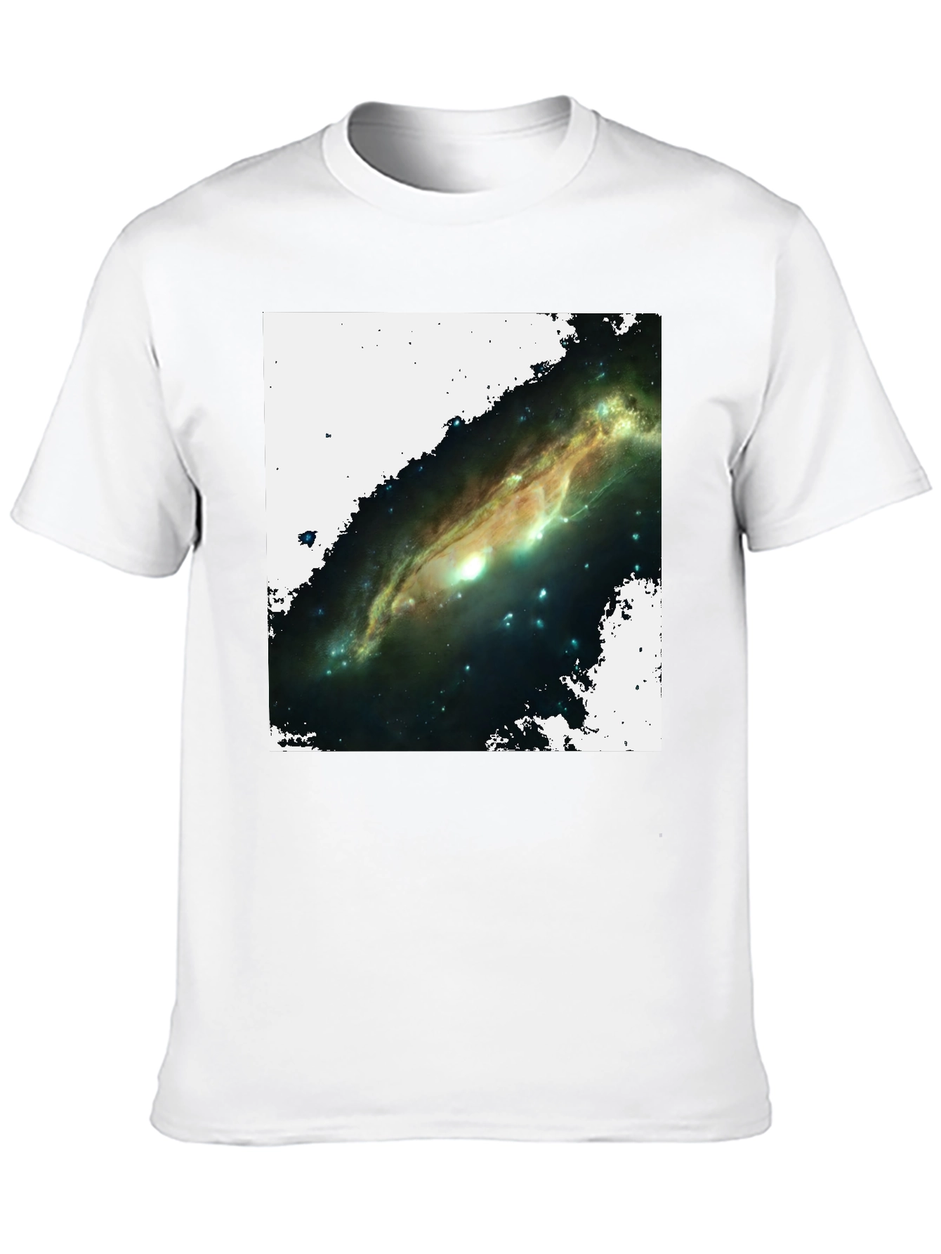 Black Galaxy Graphic T-Shirt - Black Cotton Blend view 10
