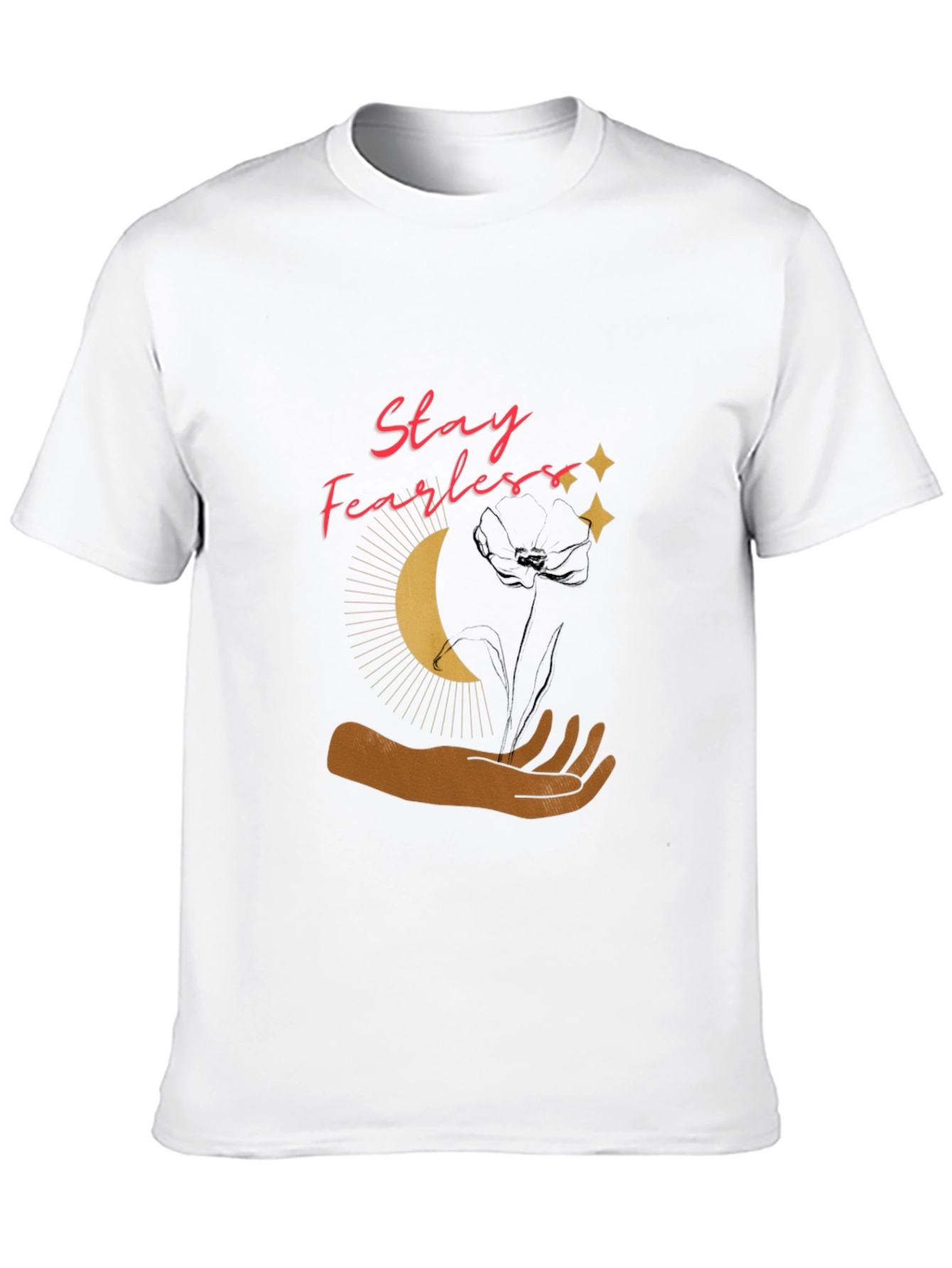 Black Stay Fearless Graphic T-Shirt view 10