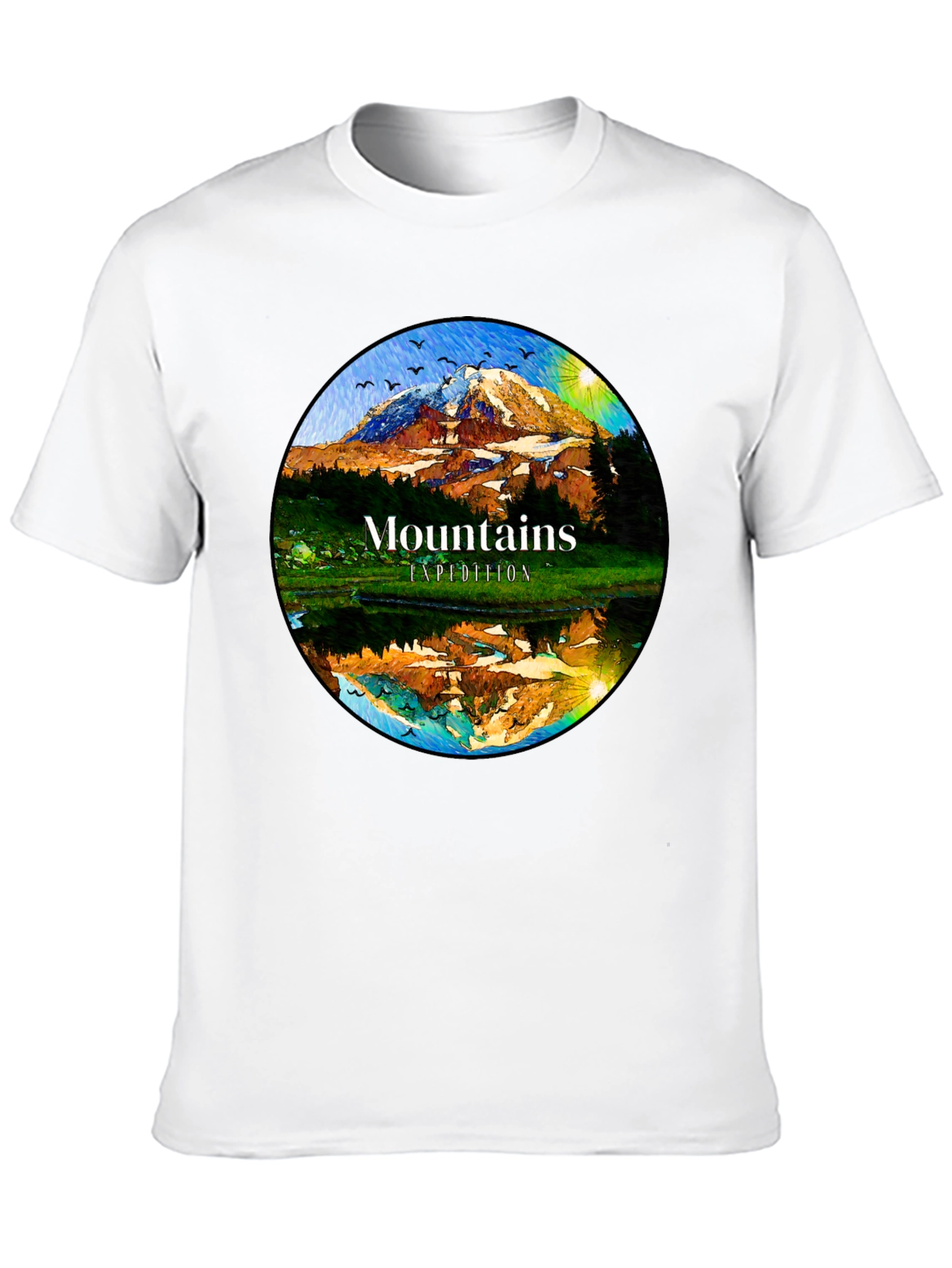 Black Mountains Expedition Graphic Tee - Black Cotton Blend view 10