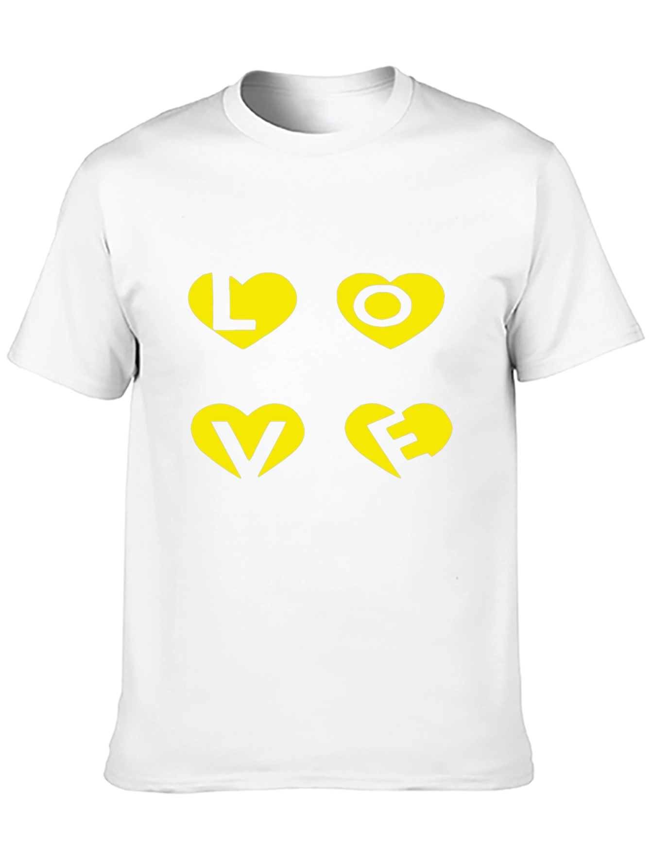 Black LOVE Graphic Print Black T-Shirt view 10