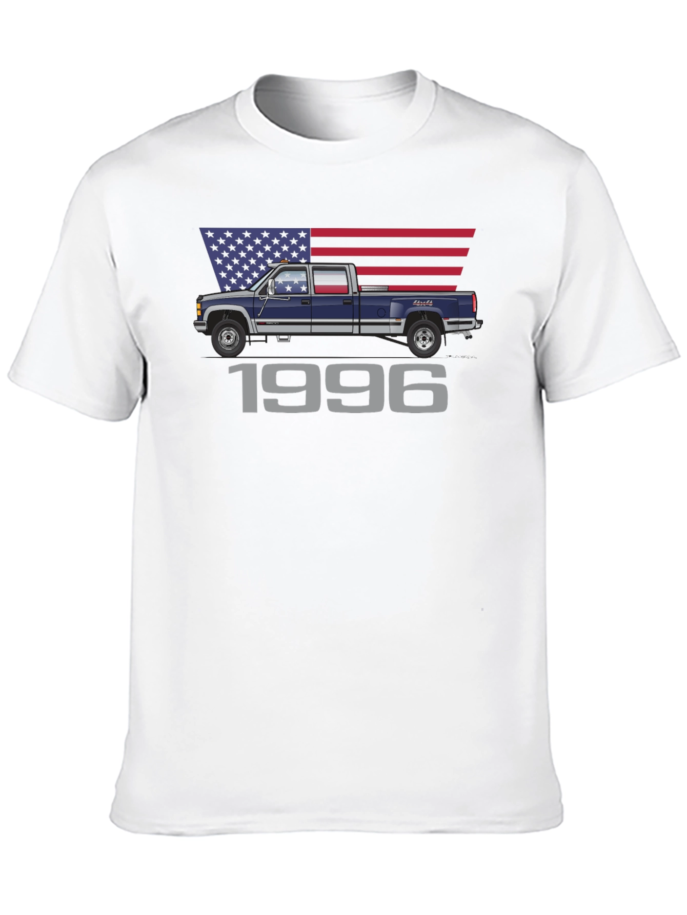 Black 1996 American Truck Graphic T-Shirt view 10