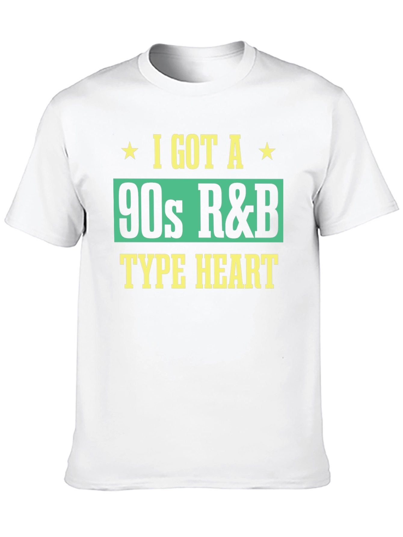 Black 90s R&B Type Heart Graphic Tee view 10