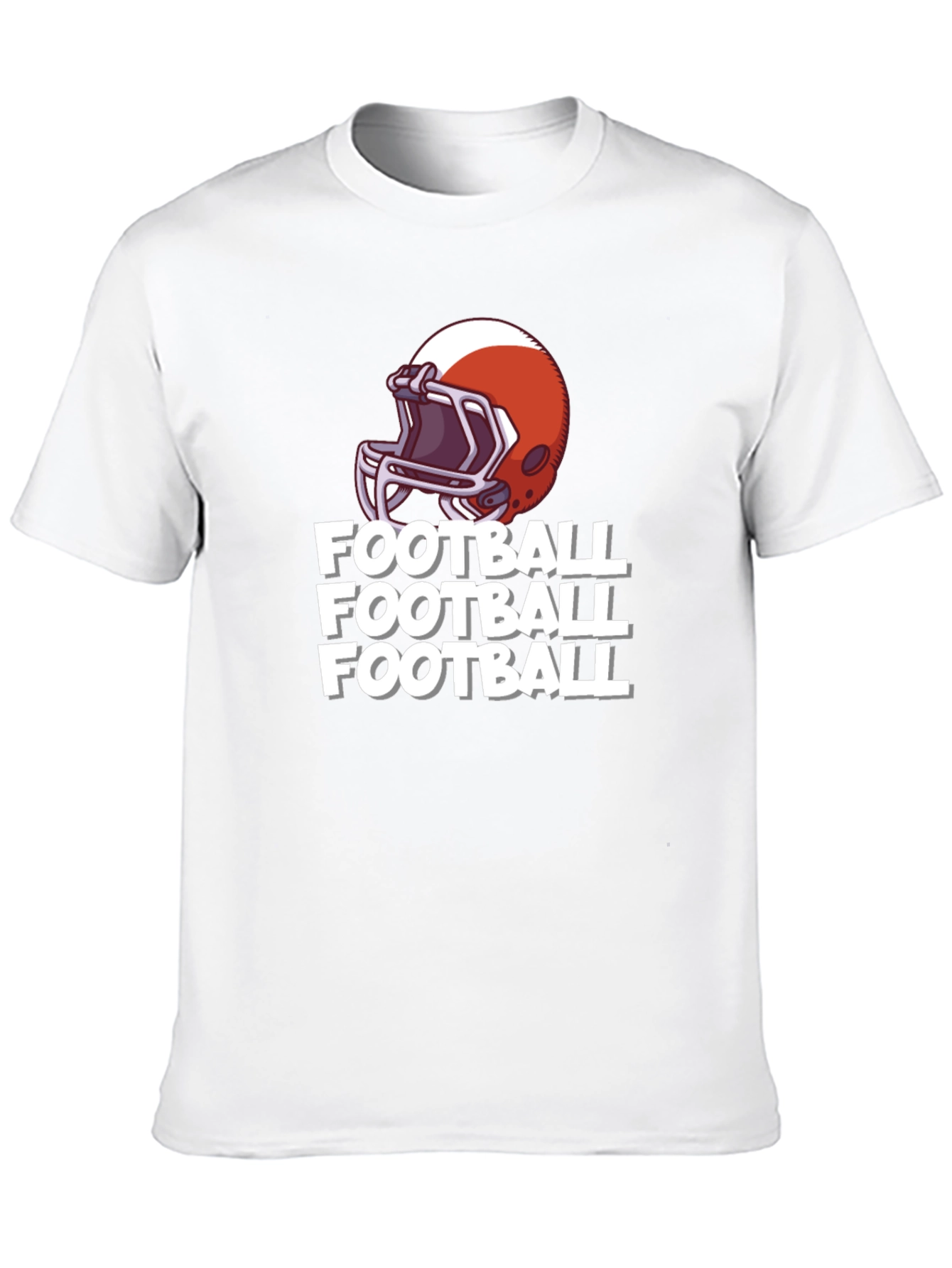 Black Football Helmet T-Shirt view 10