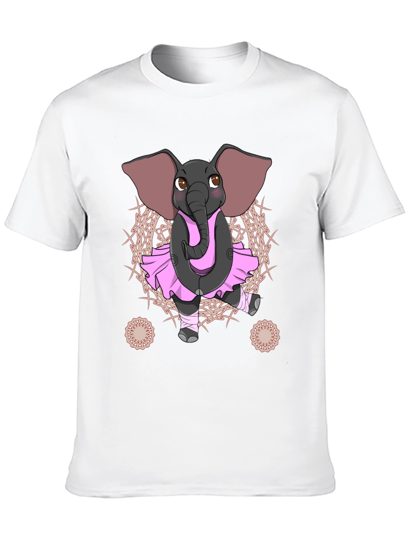 Black Elephant Ballerina T-Shirt - Men's Graphic Tee view 10