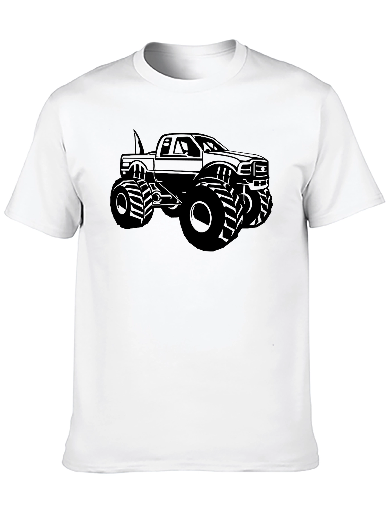 Black Monster Truck Graphic Tee - Black view 10