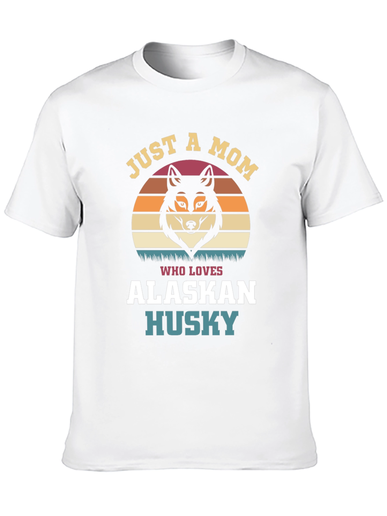 Black Just A Mom Who Loves Alaskan Husky T-Shirt view 10