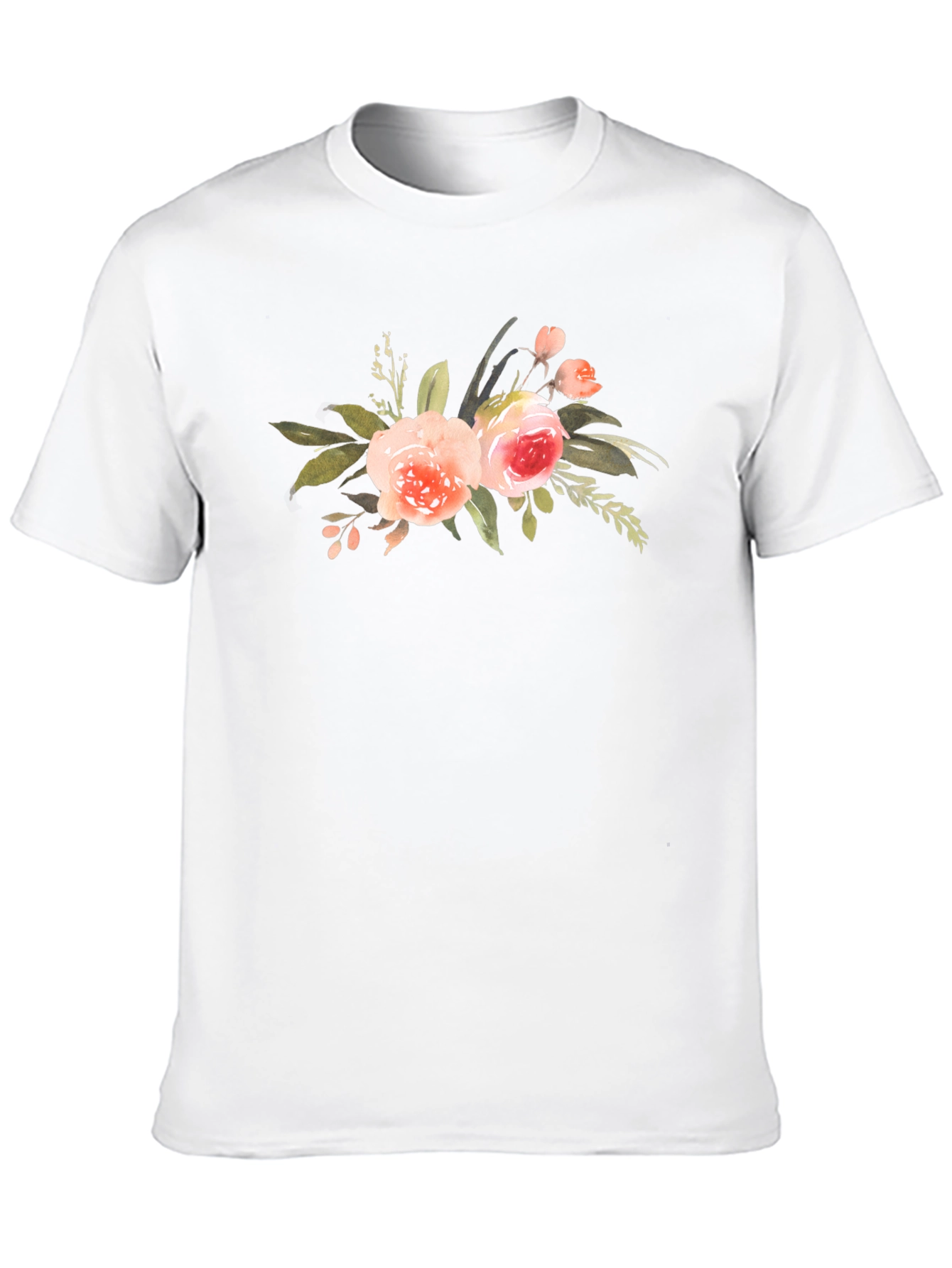 Black Floral Print Black T-Shirt: Stylish and Comfortable view 10