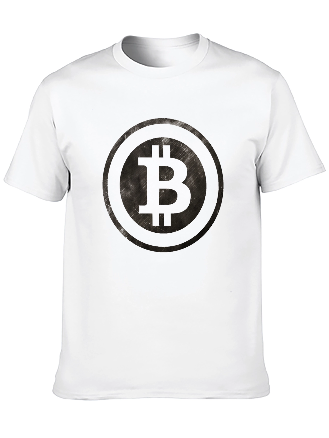 Black Bitcoin Logo Graphic T-Shirt view 10