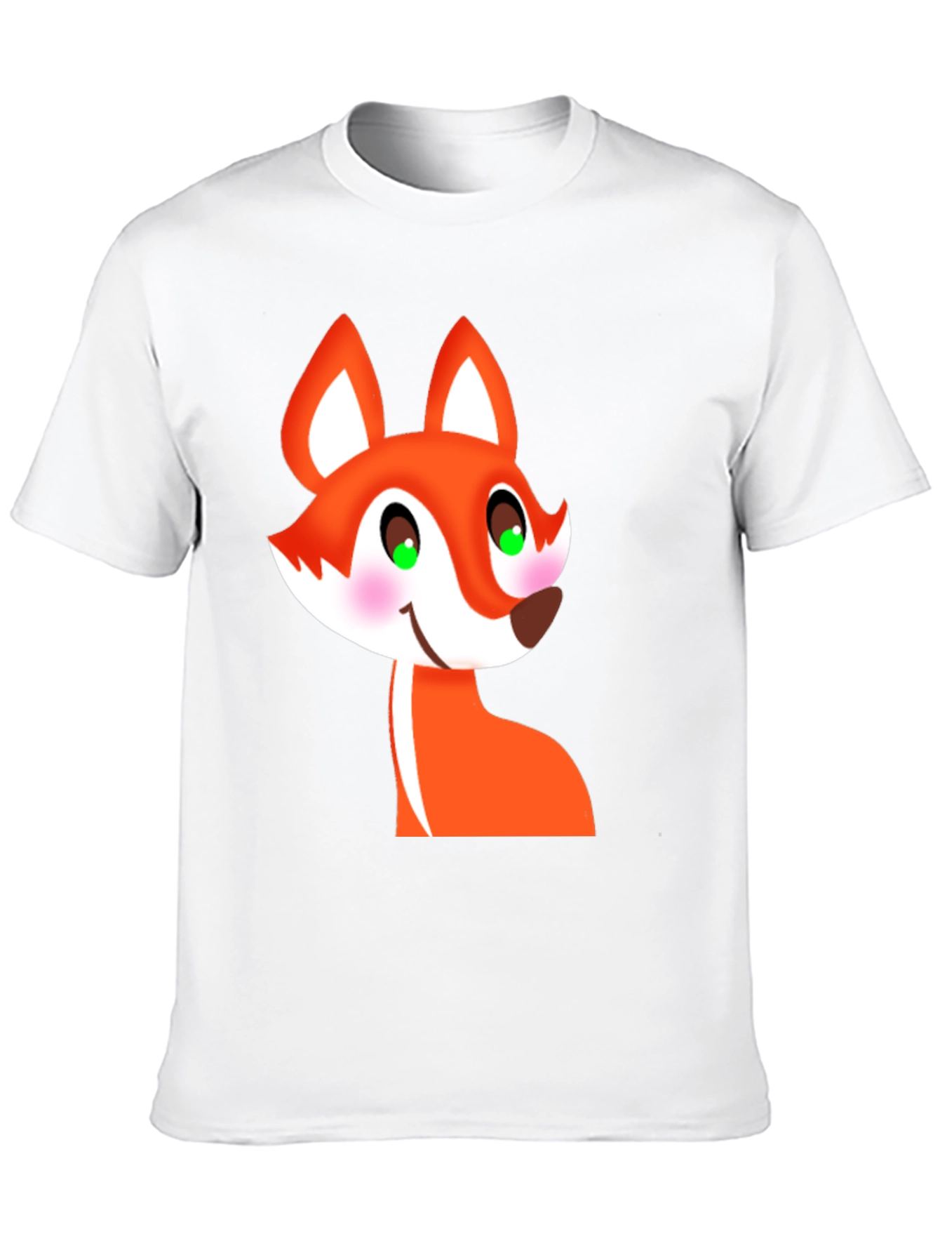 Black Cartoon Fox Graphic Tee - Black T-Shirt view 10