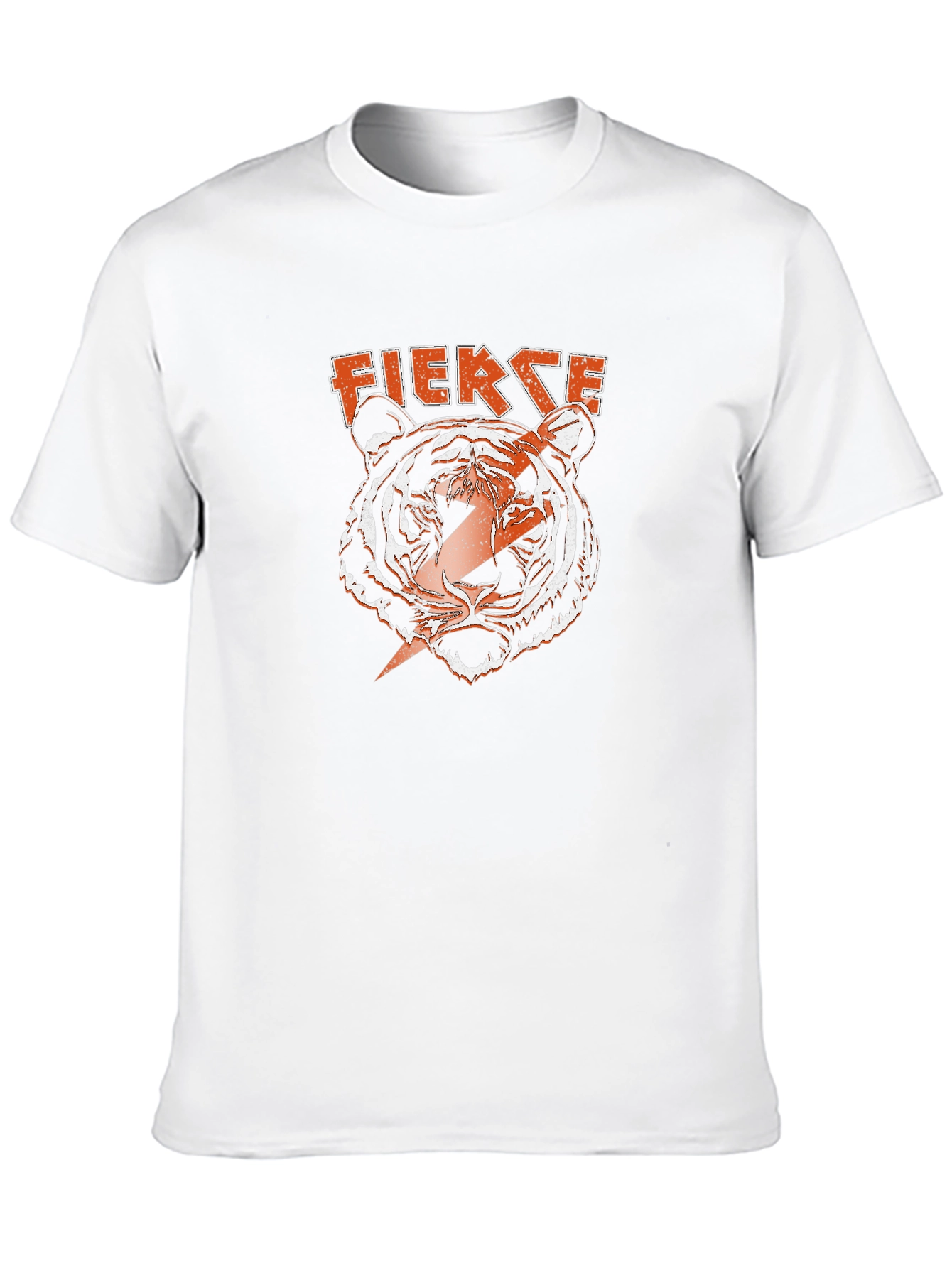 Black Fierce Tiger Graphic Tee - Bold Lightning Design view 10