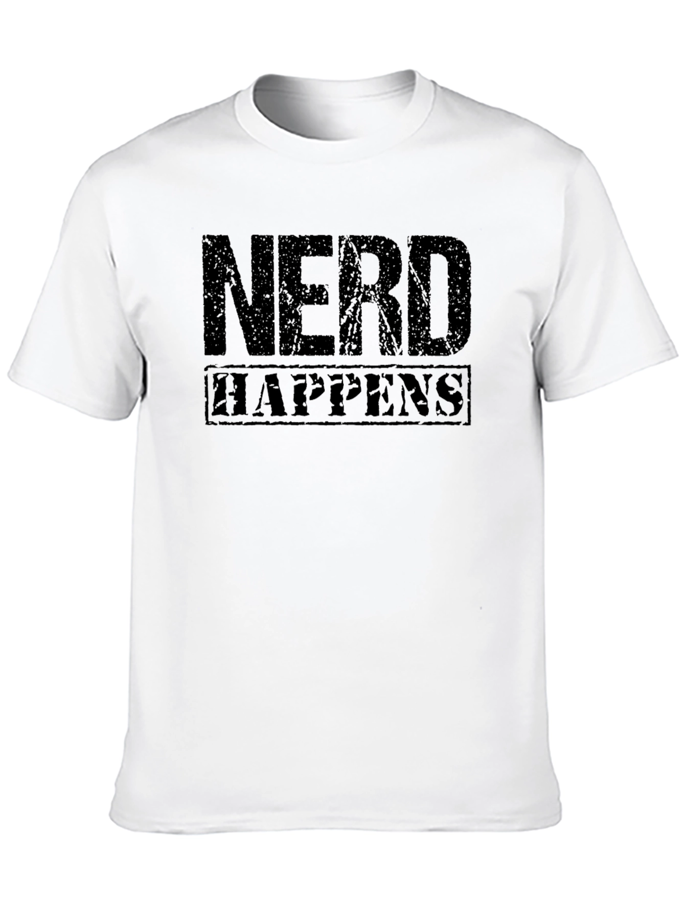 Black Nerd Happens Graphic Tee - Black T-Shirt view 10