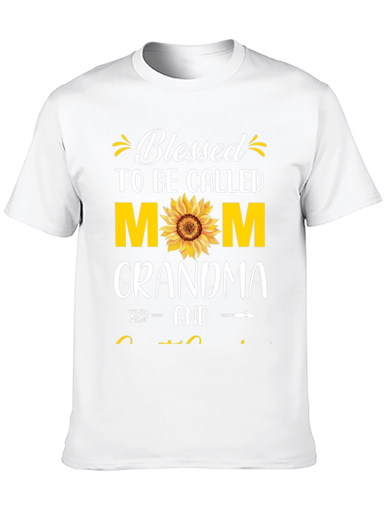 Black Blessed Mom Grandma T-Shirt view 10