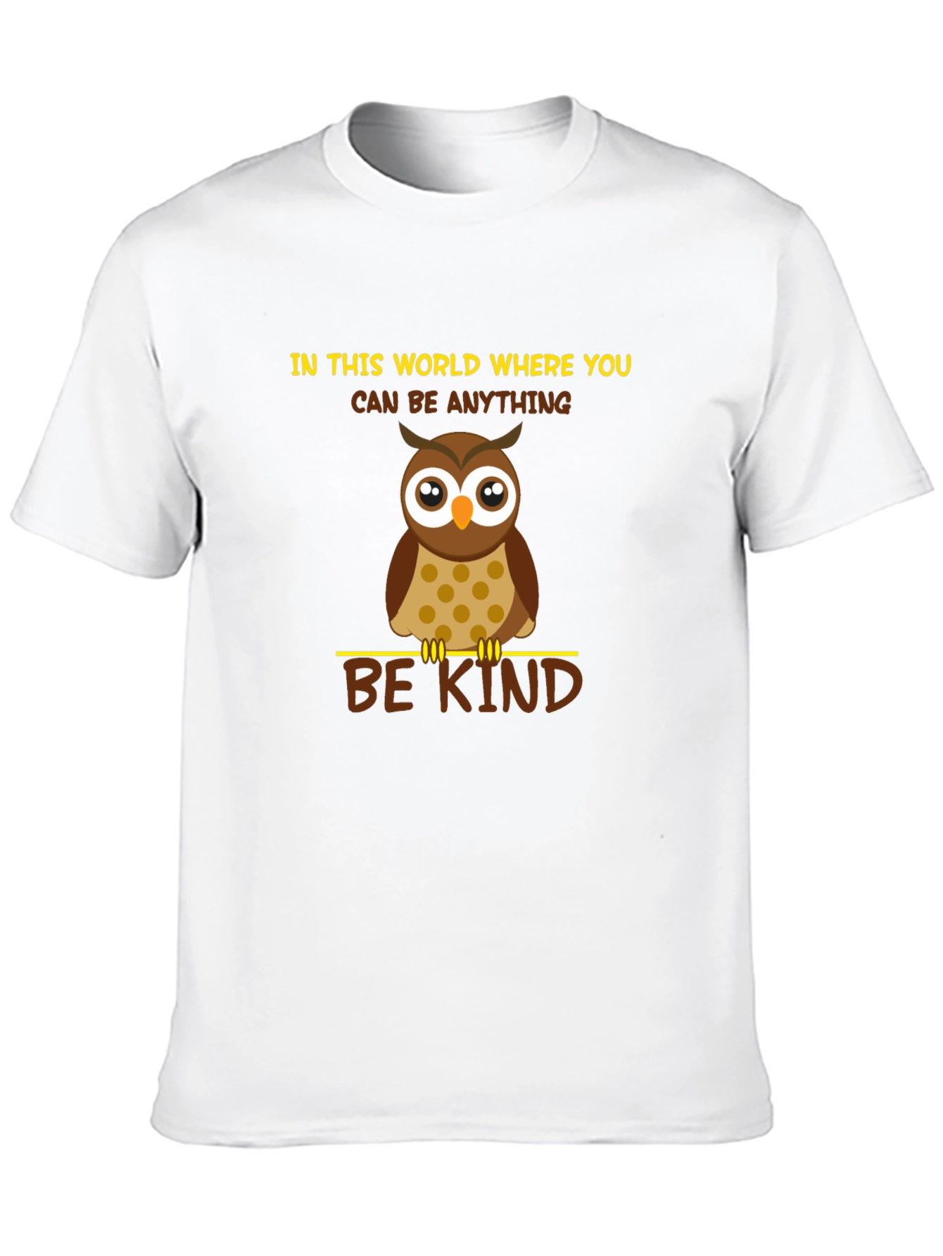Black Be Kind Owl Graphic T-Shirt - Black view 10