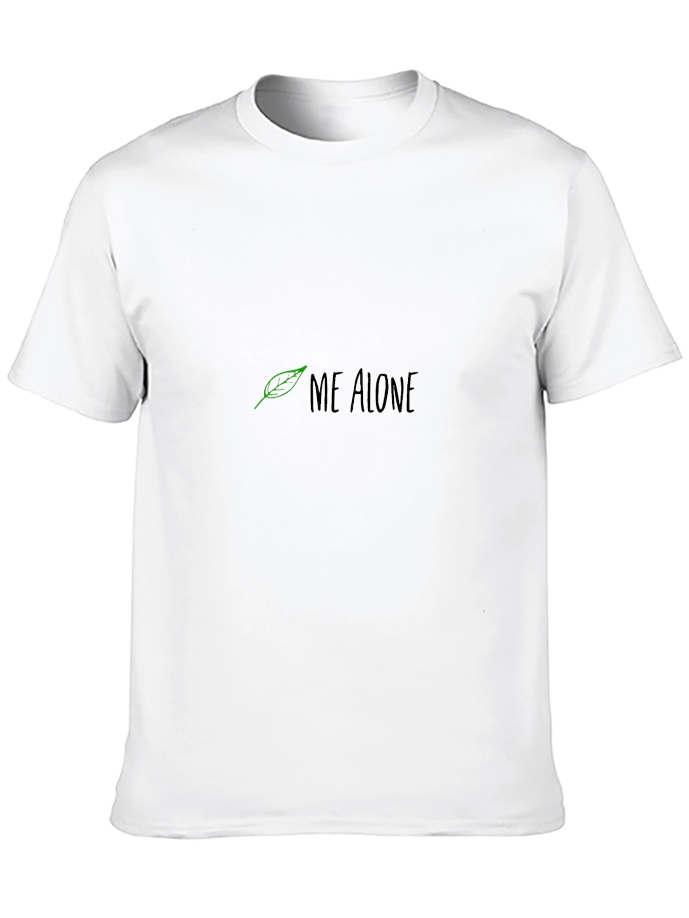 Black Me Alone Graphic Print Black Tee view 10