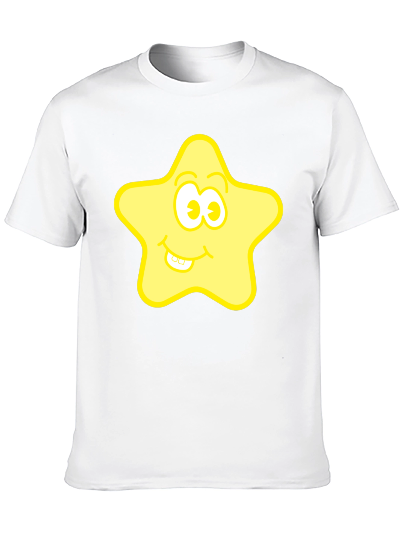 Black Funny Star Graphic Tee - Black view 10